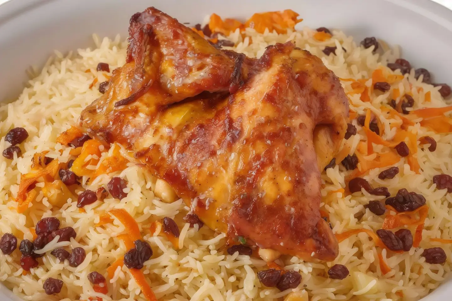 Half Grilled Chicken With Rice