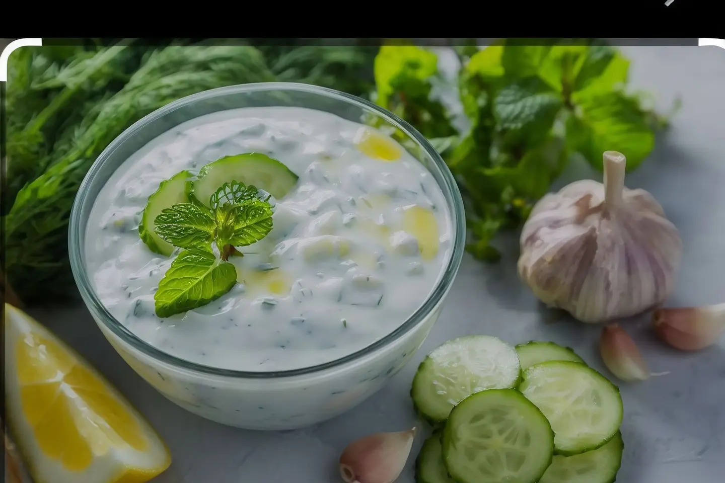 Yogurt Salad With Cucumber And Carrots