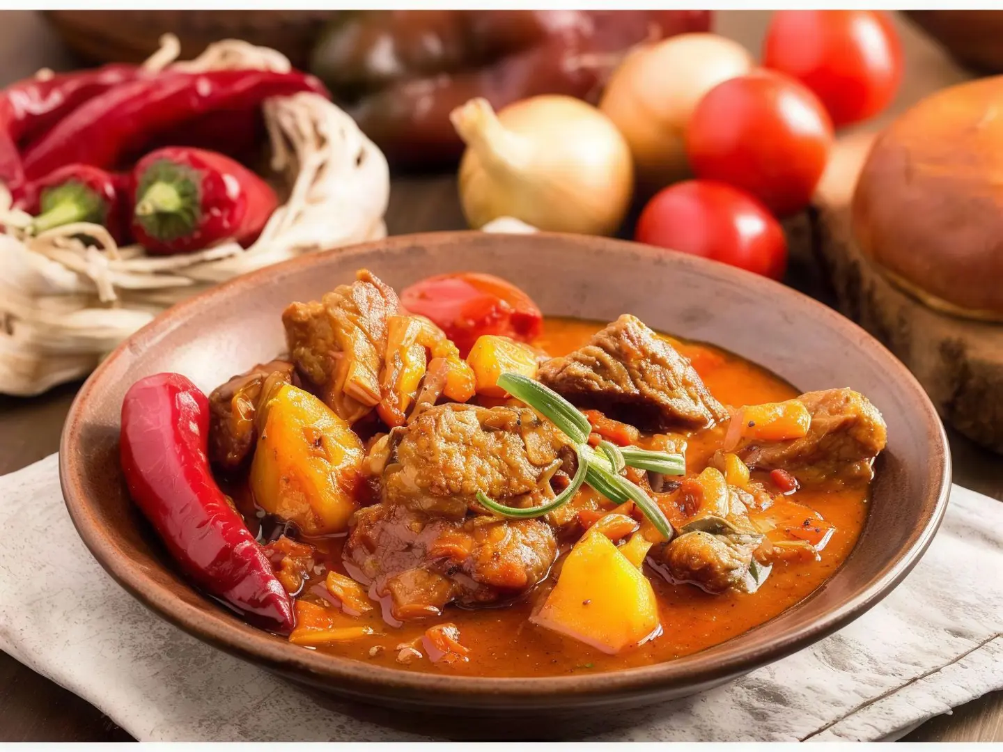 Meat Augdah With Vegetables