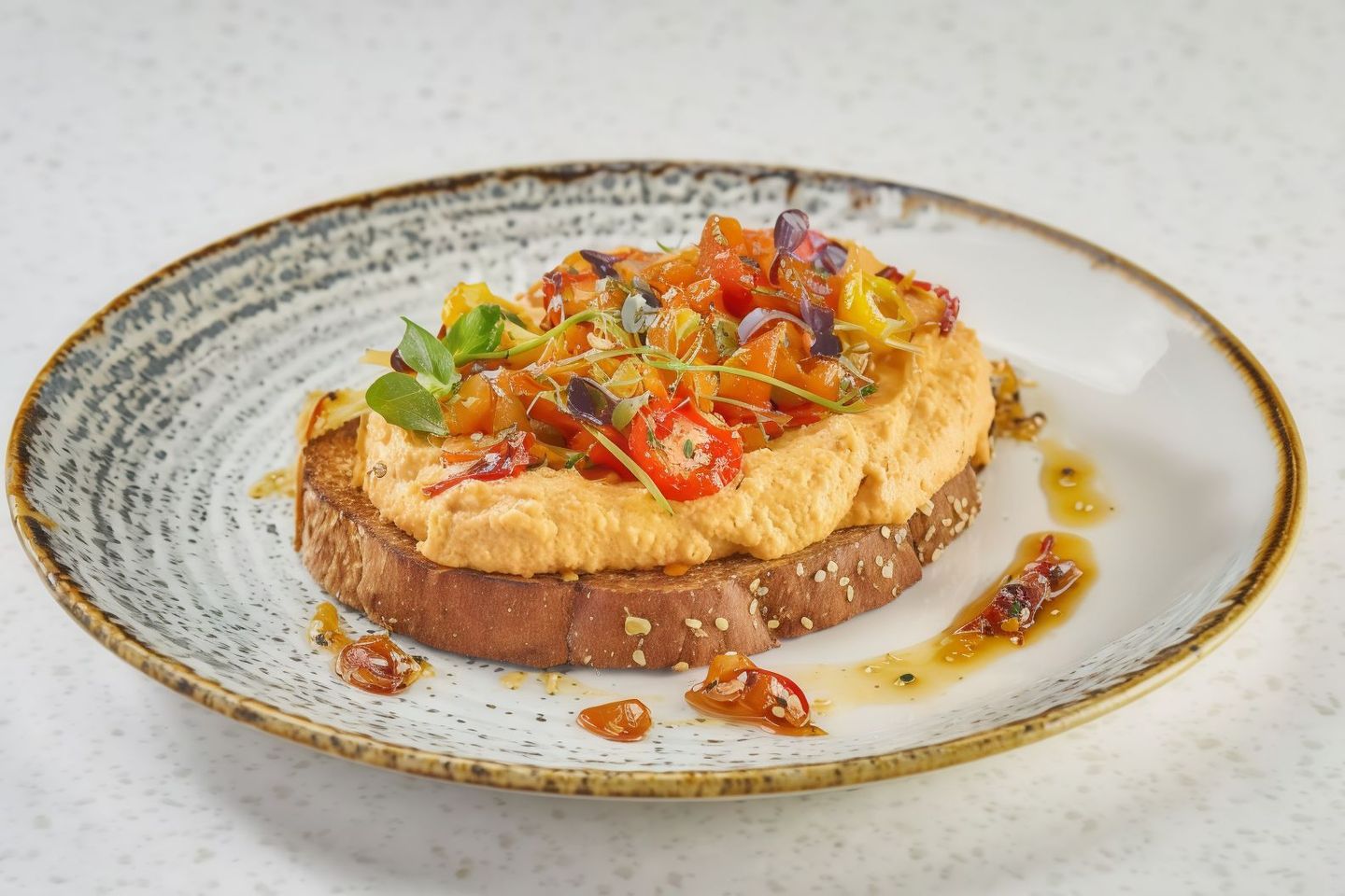 Smoked Hummus Toast