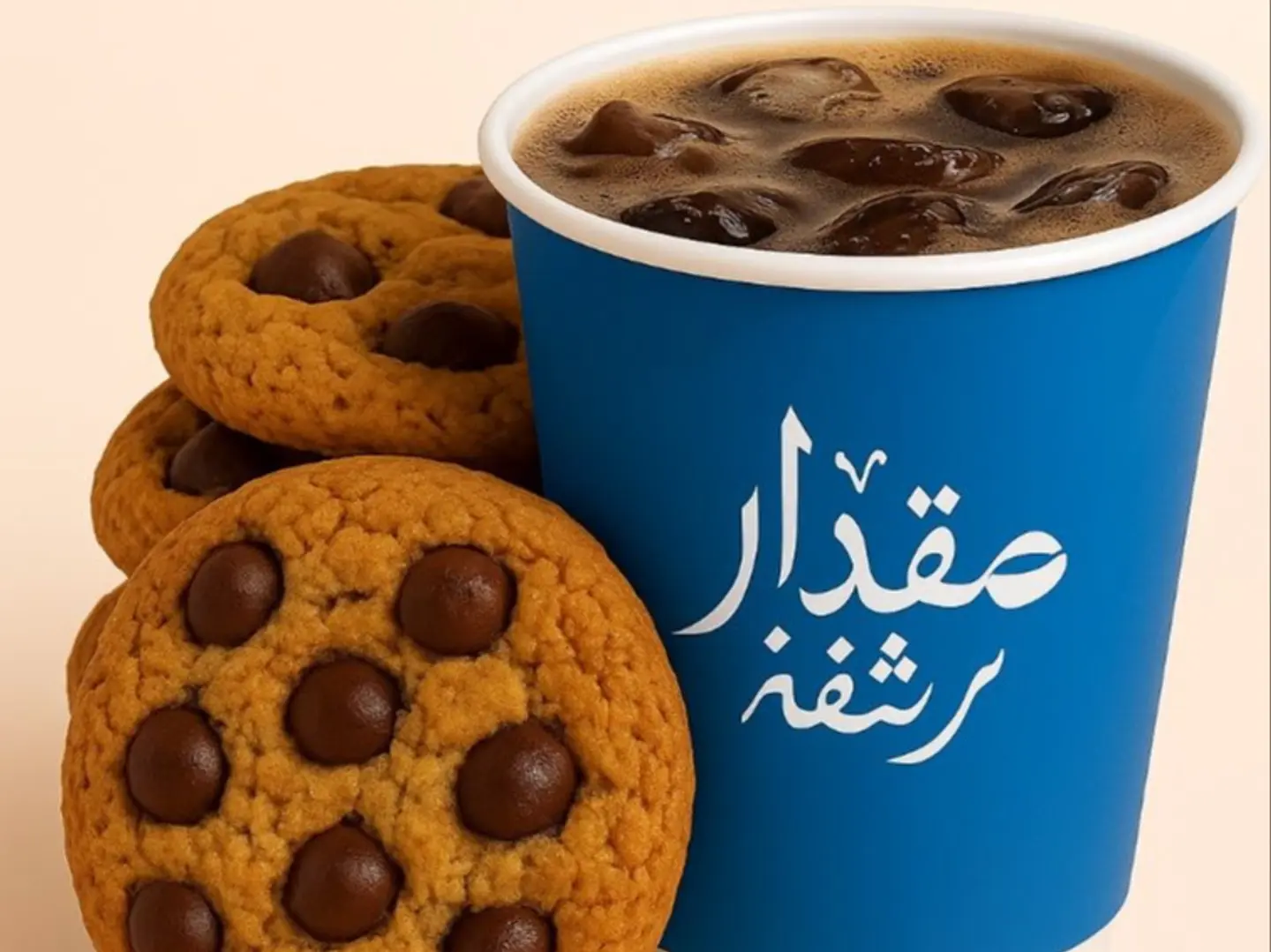 قهوة اليوم صغير مع الكوكيز