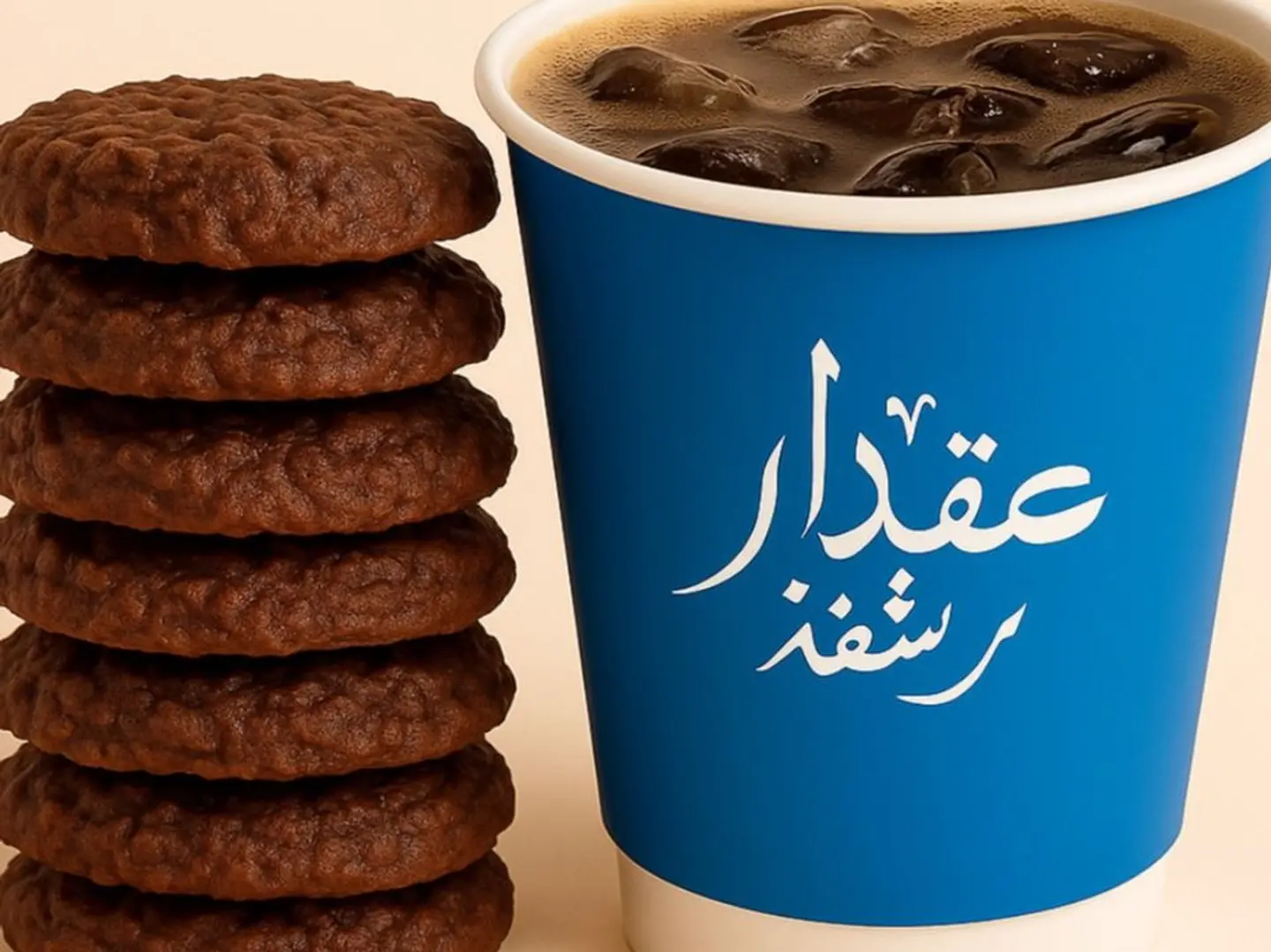 قهوة اليوم الصغيرة مع قطعة كرانشي