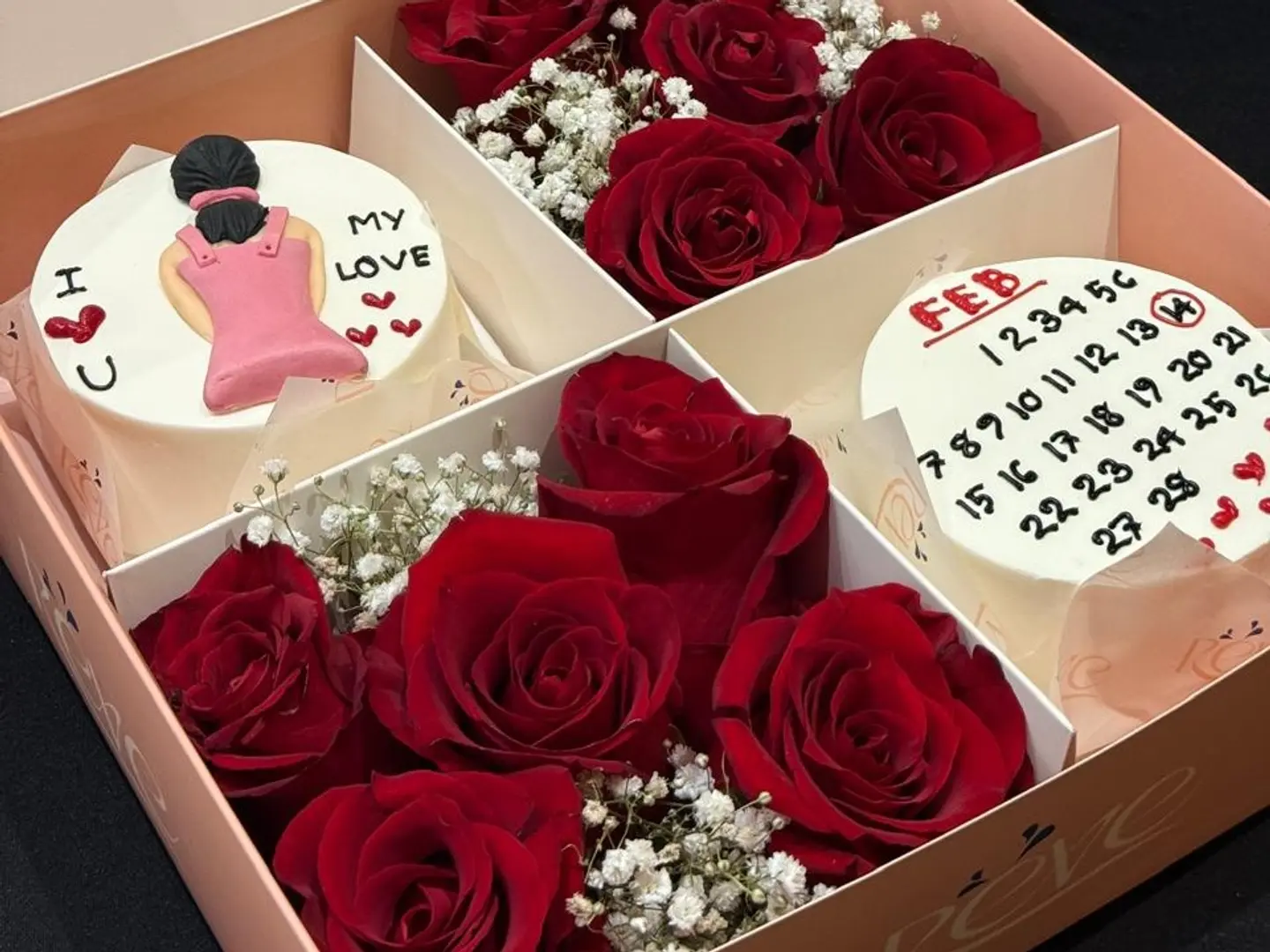 كيكة عيد الحب المزدوجة -13 حجم صغير