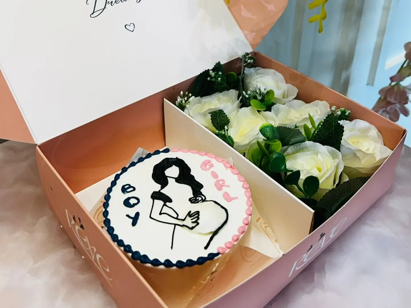 كيكة كشف الجنين٢ حجم صغير