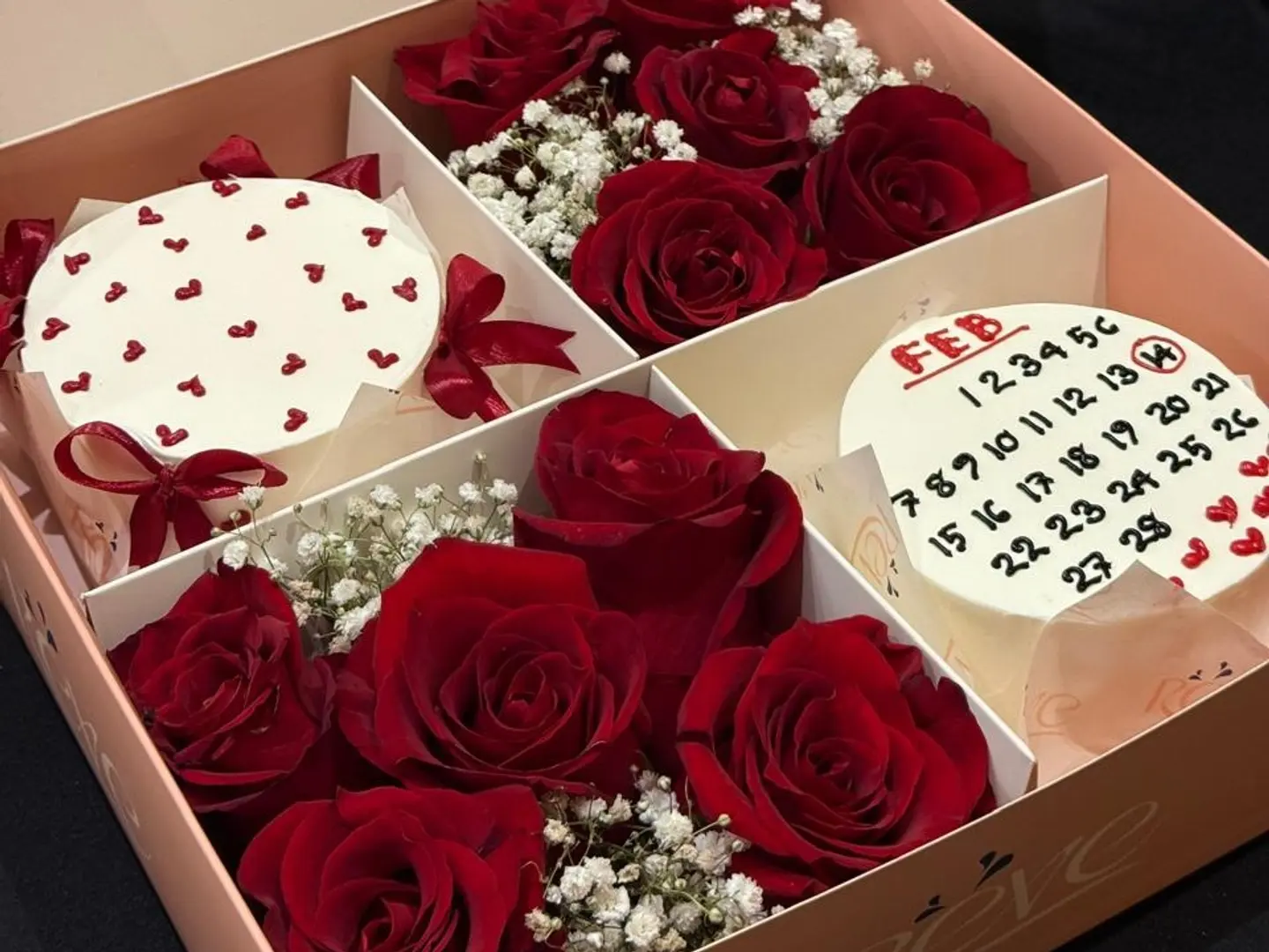 كيكة عيد الحب المزدوجة - 15 حجم صغير