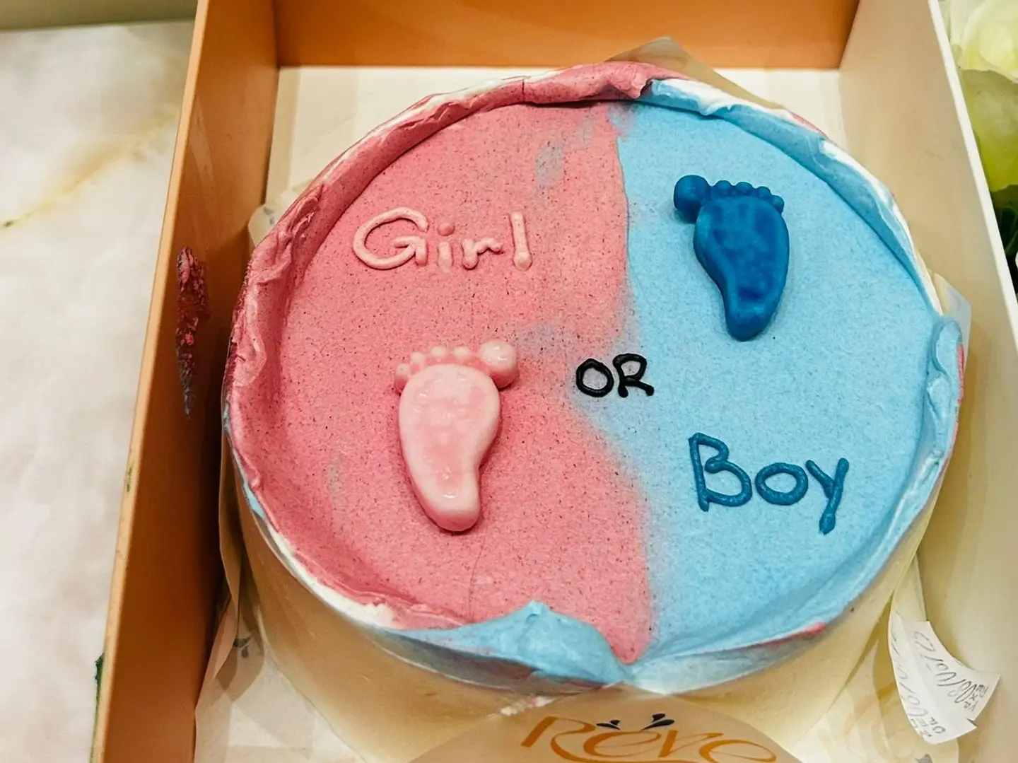 كعكة كشف الجنس - 3 أحجام صغيرة