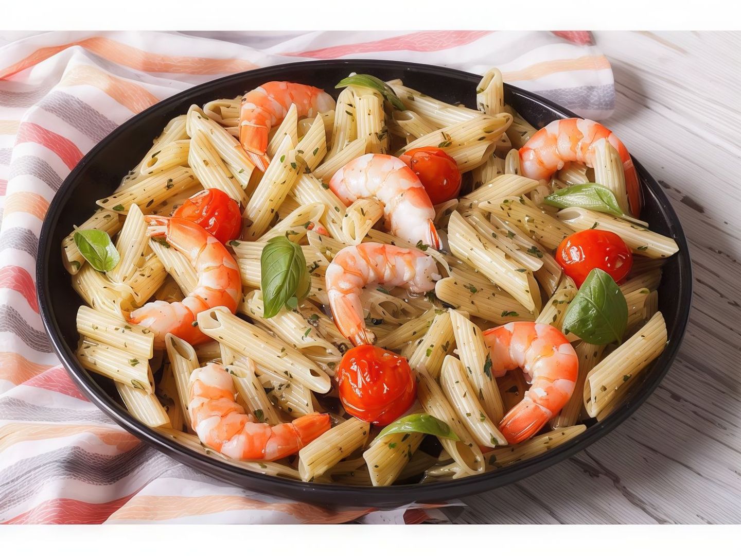 شوربة جمبري بالمكرونة