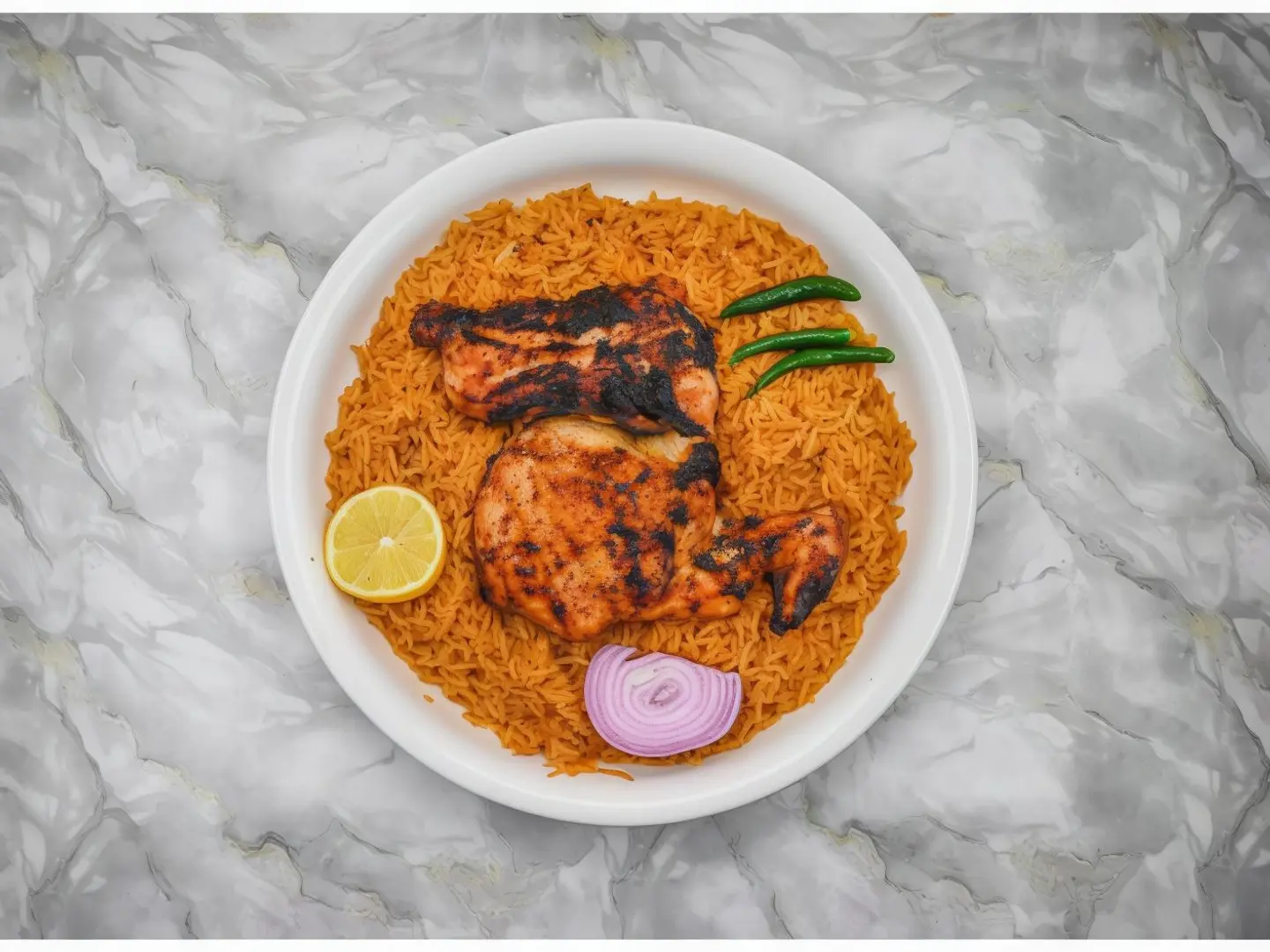 Charcoal Chicken With Rice