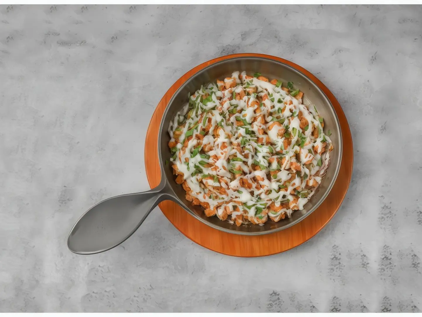 Abroud Chicken Hamsa With Cheese Dish