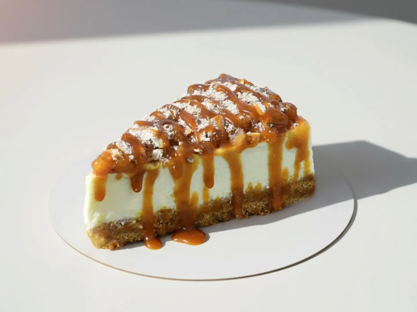 كرنشي تشيزكيك التفاح المكرمل