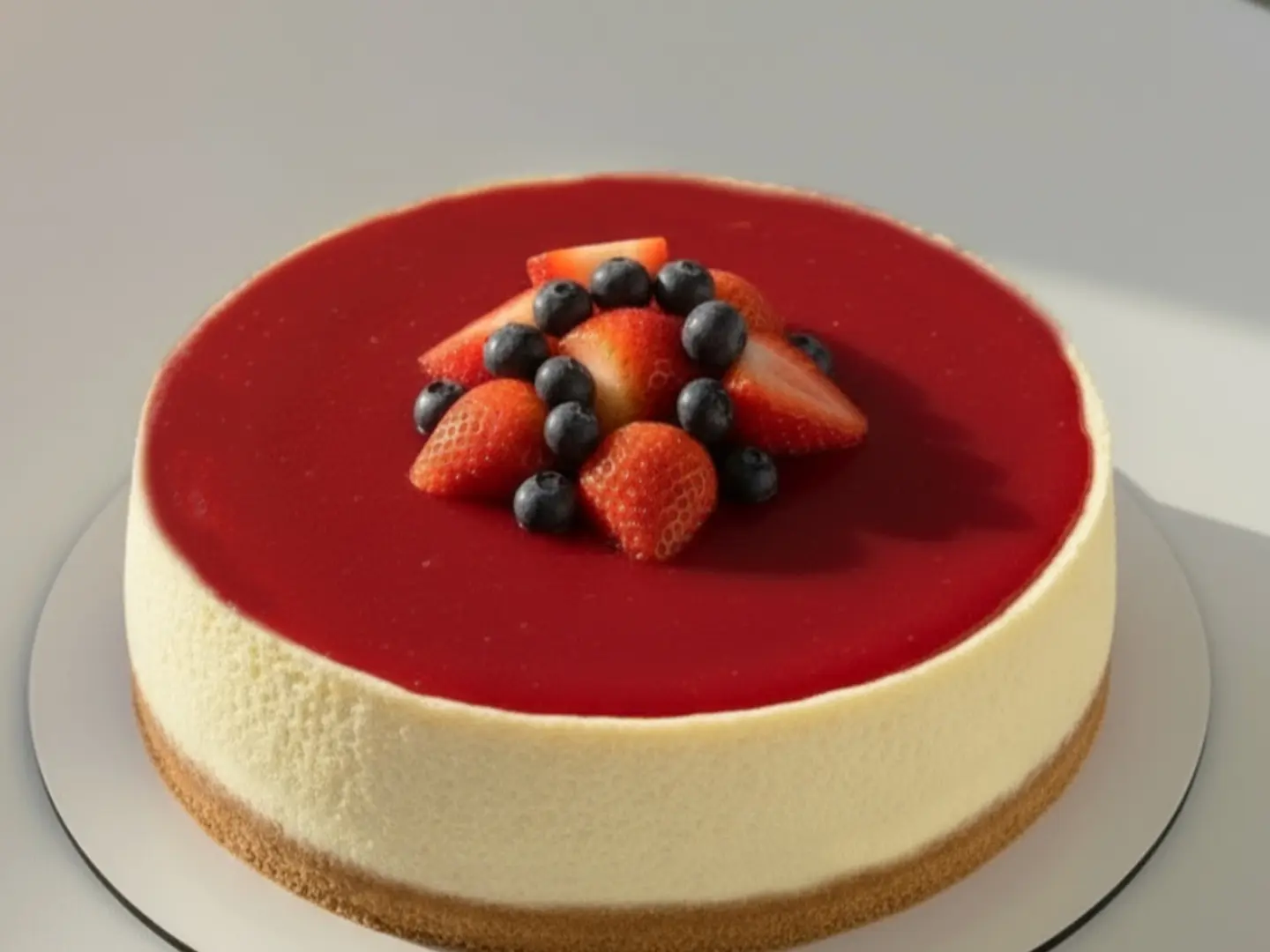 قالب كبير تشيزكيك الفراولة