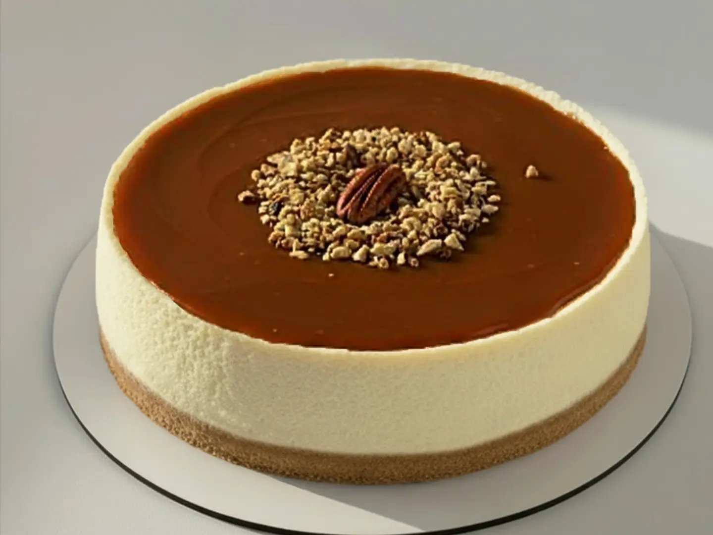 قالب كبير تشيزكيك الكراميل