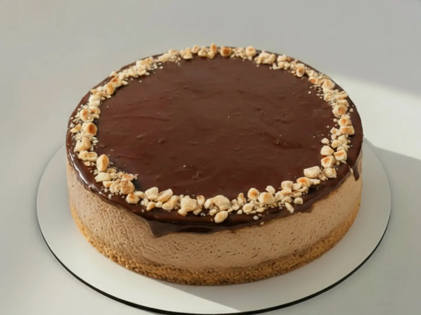 قالب كبير تشيزكيك الشوكولاته