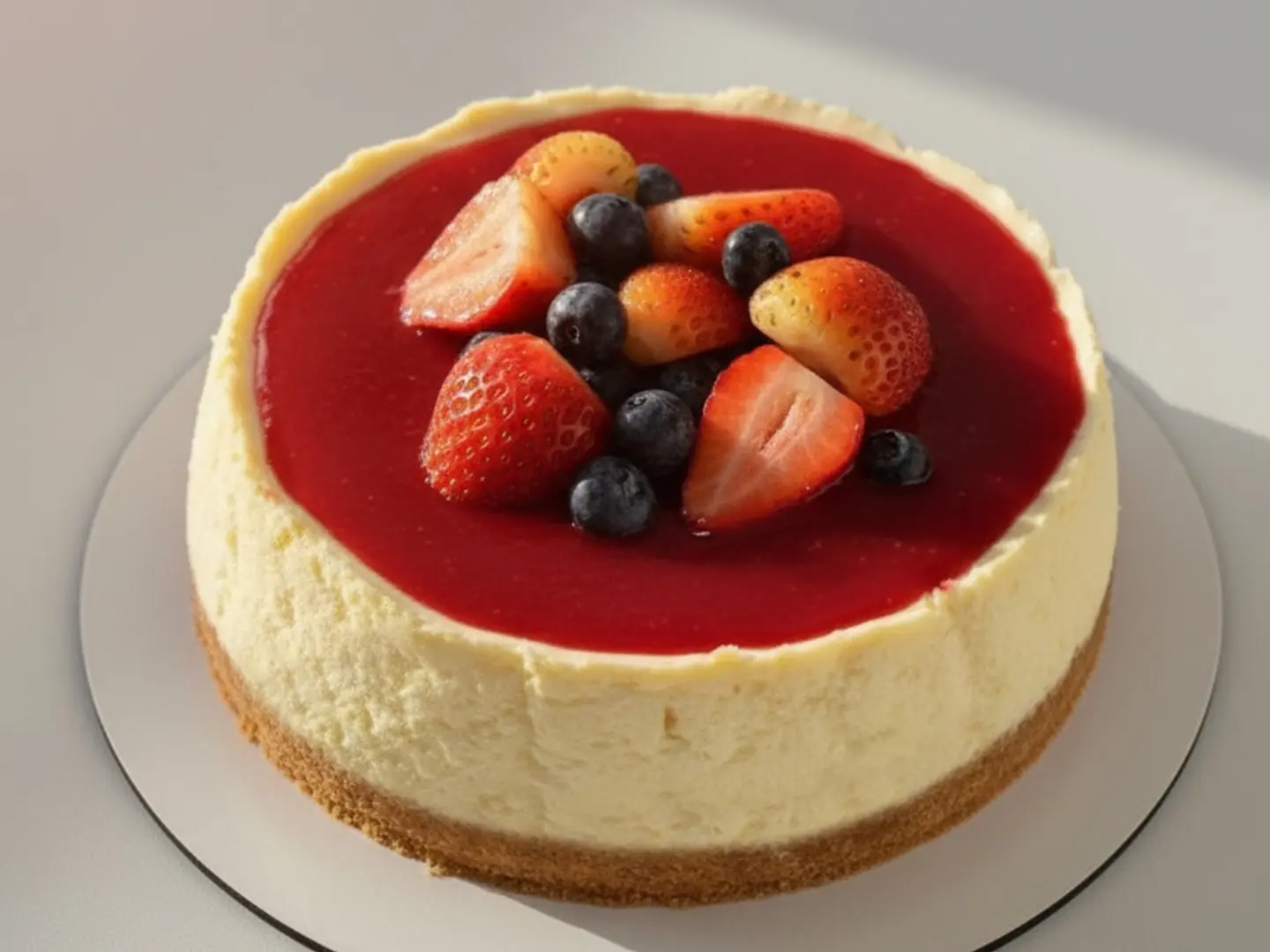 قالب صغير تشيزكيك الفراولة