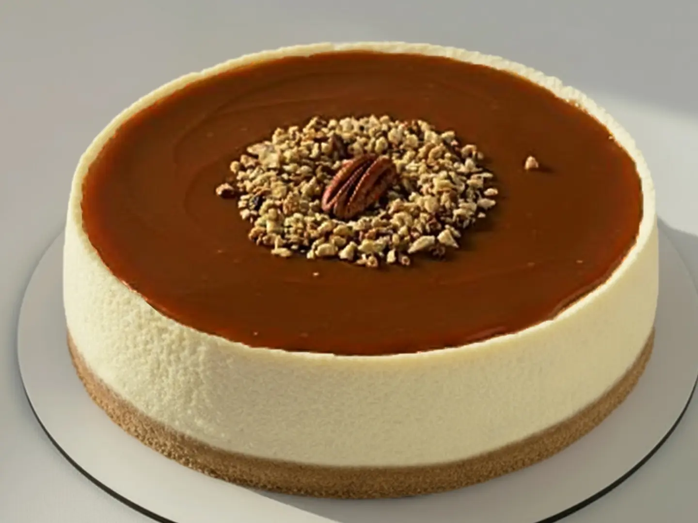 قالب صغير تشيزكيك الكراميل