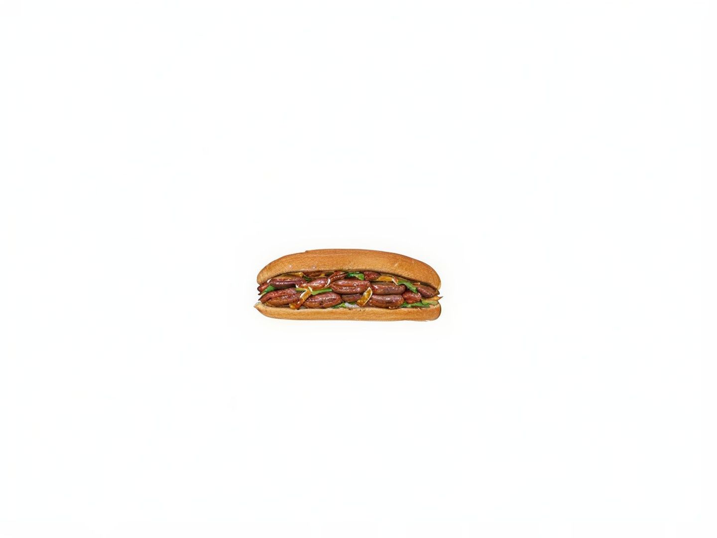 Pomegranate Molasses Sausage Sandwich