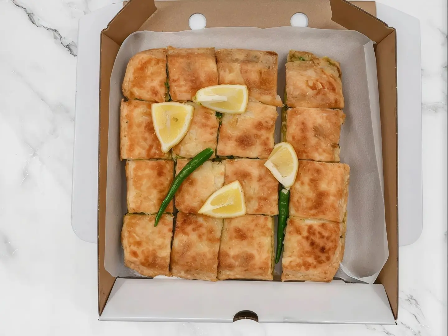 Mutabaq With Feta White Cheese