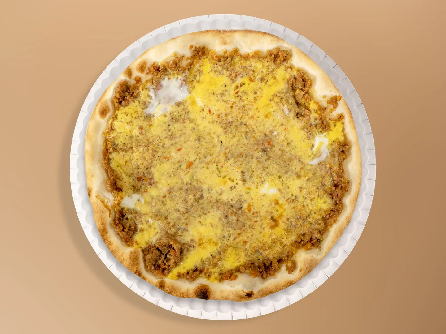 فطيرة فرن - لحم بالبيض