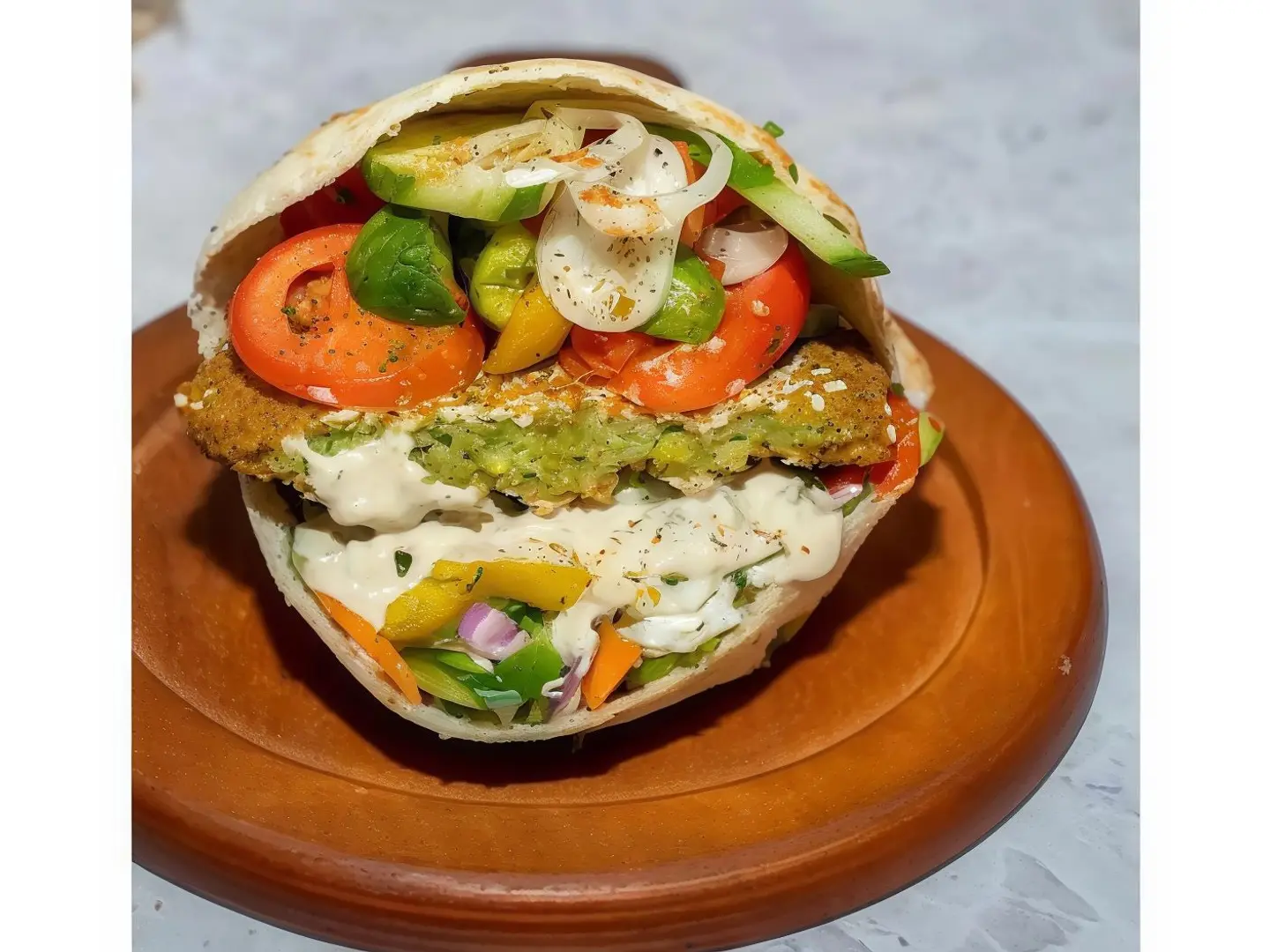 ساندوتش طعمية بيض جبن
