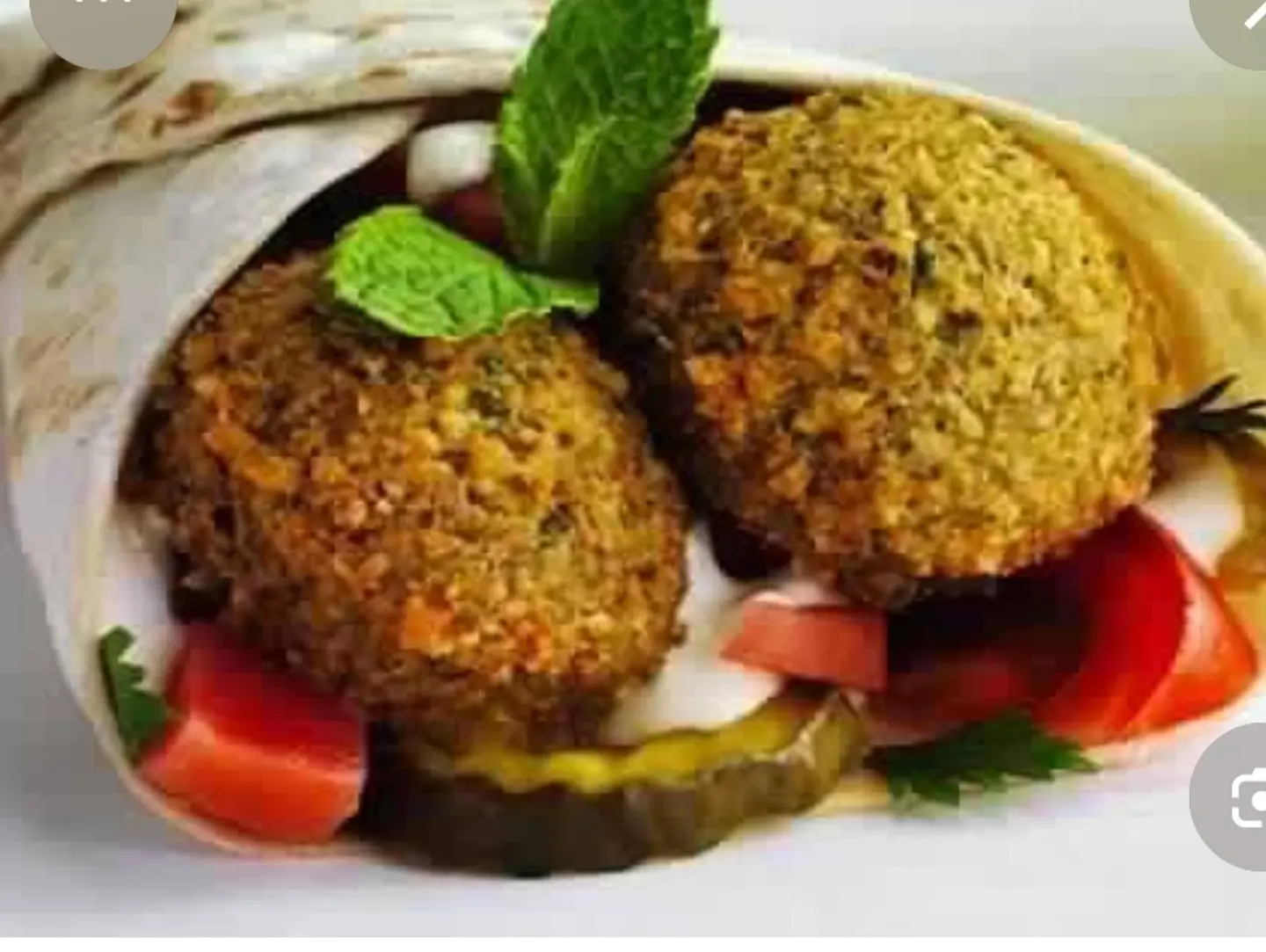 Falafel Eggs Pie