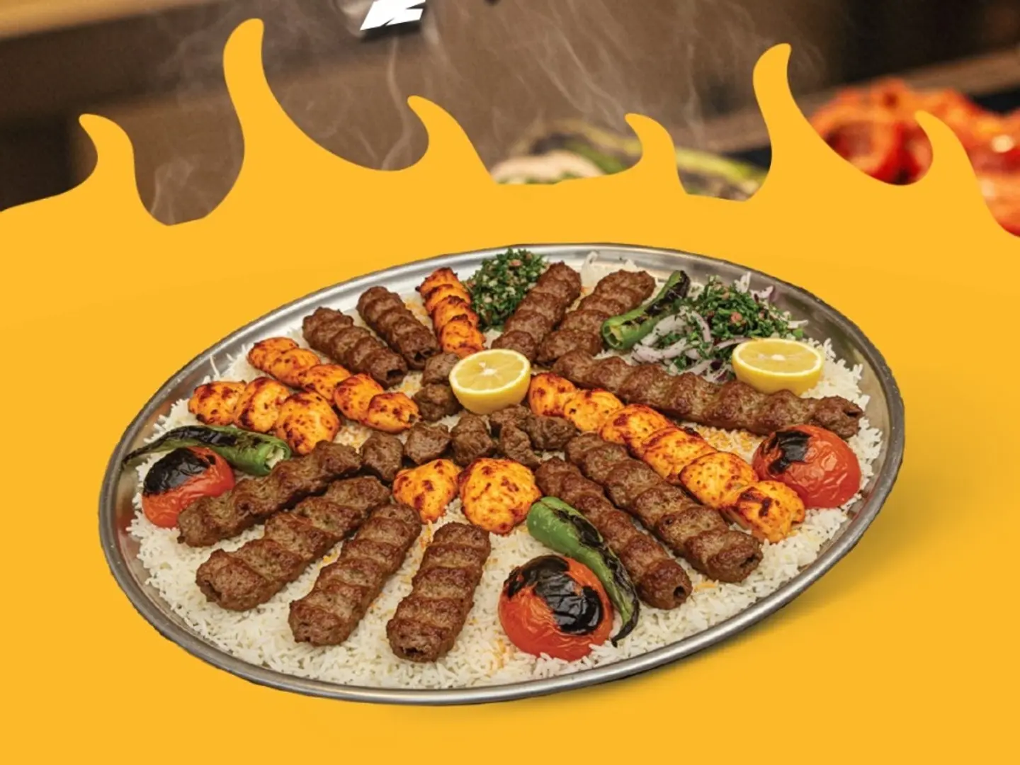 1 Kg Mixed Grill With 2 Person Rice