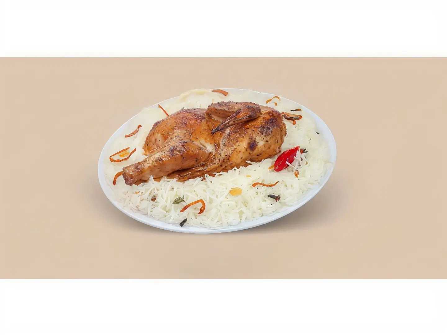 نصف حبة دجاج مظبي