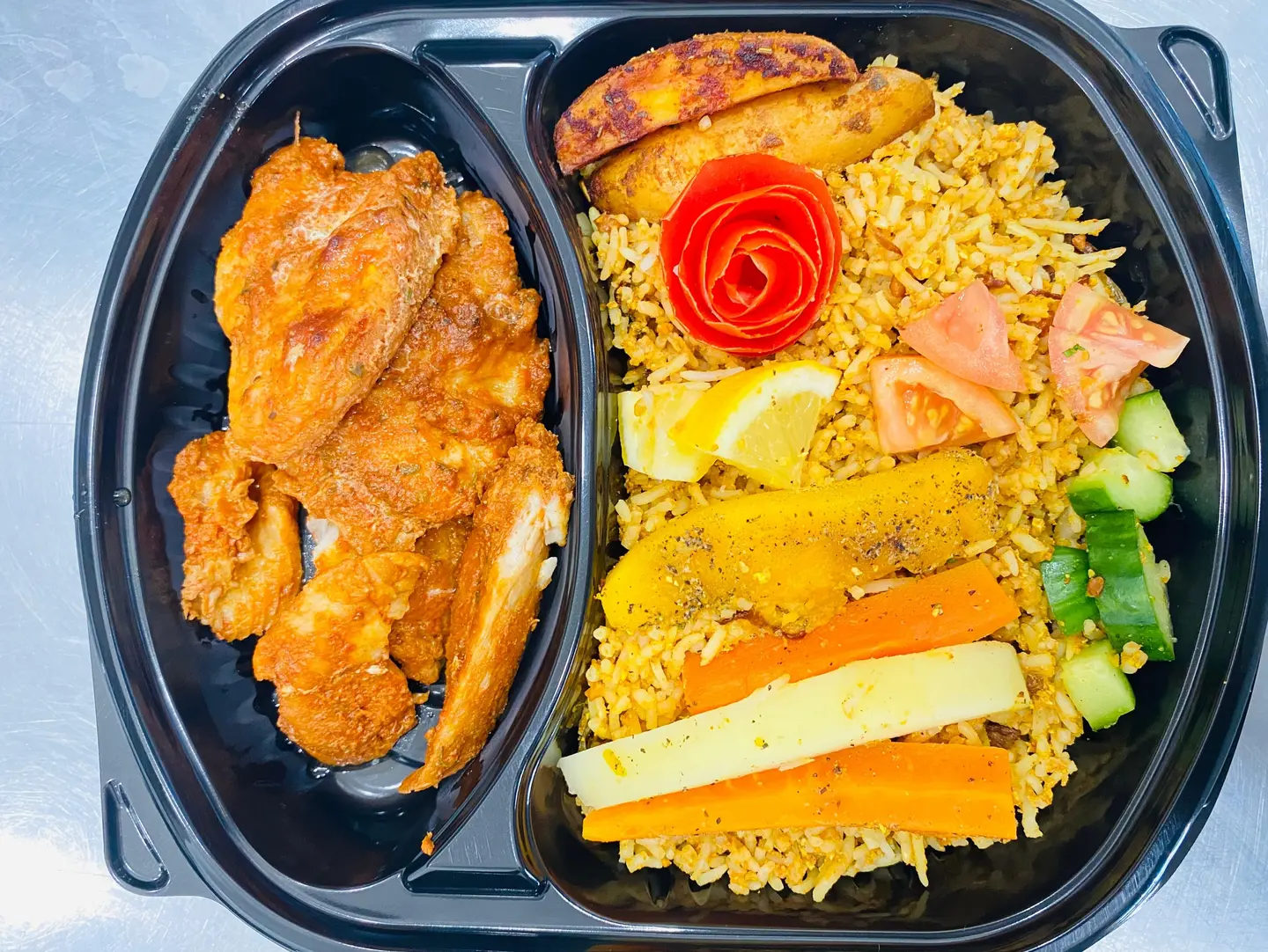فيليه سمك بصوص الكاري الحار