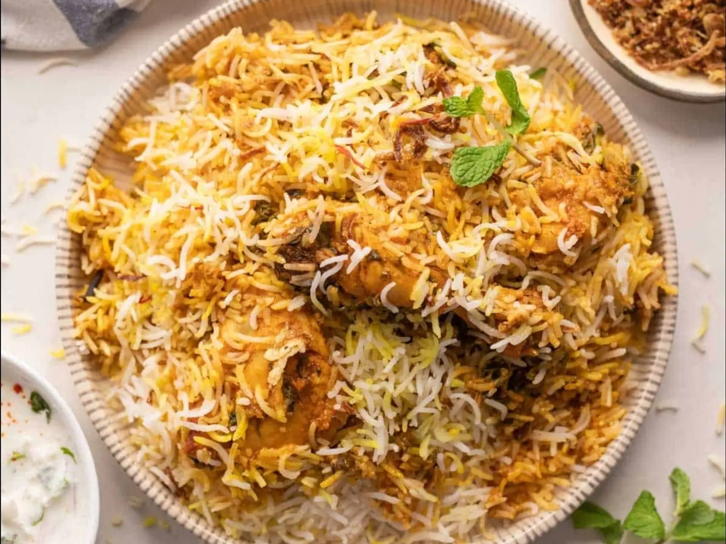 حبة برياني دجاج مع الأرز