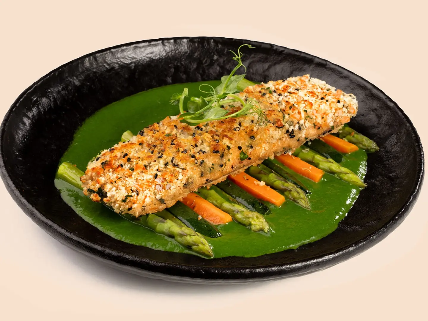 Herb Panko Crusted Salmon