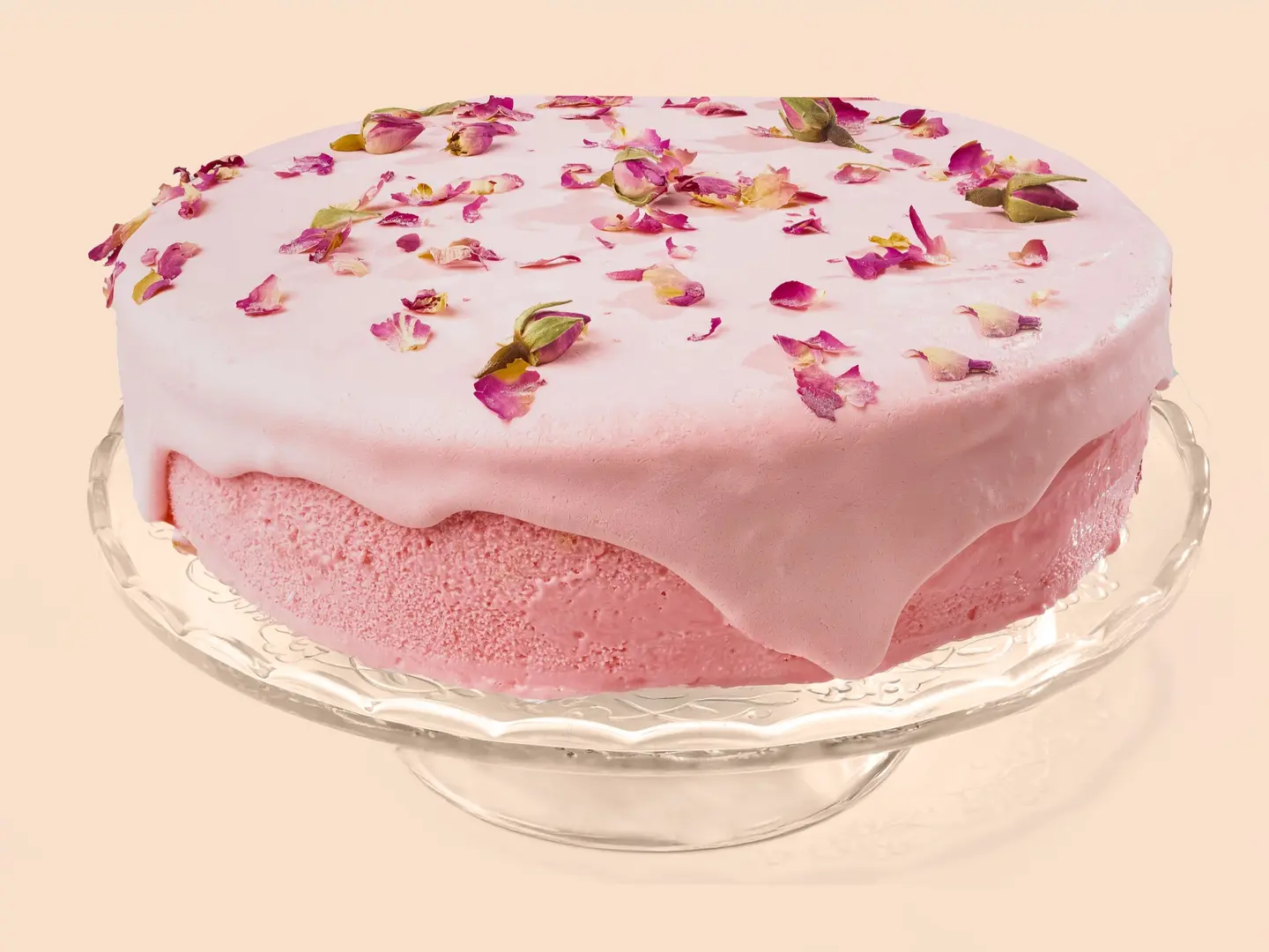 Rose Ice Cream Cake