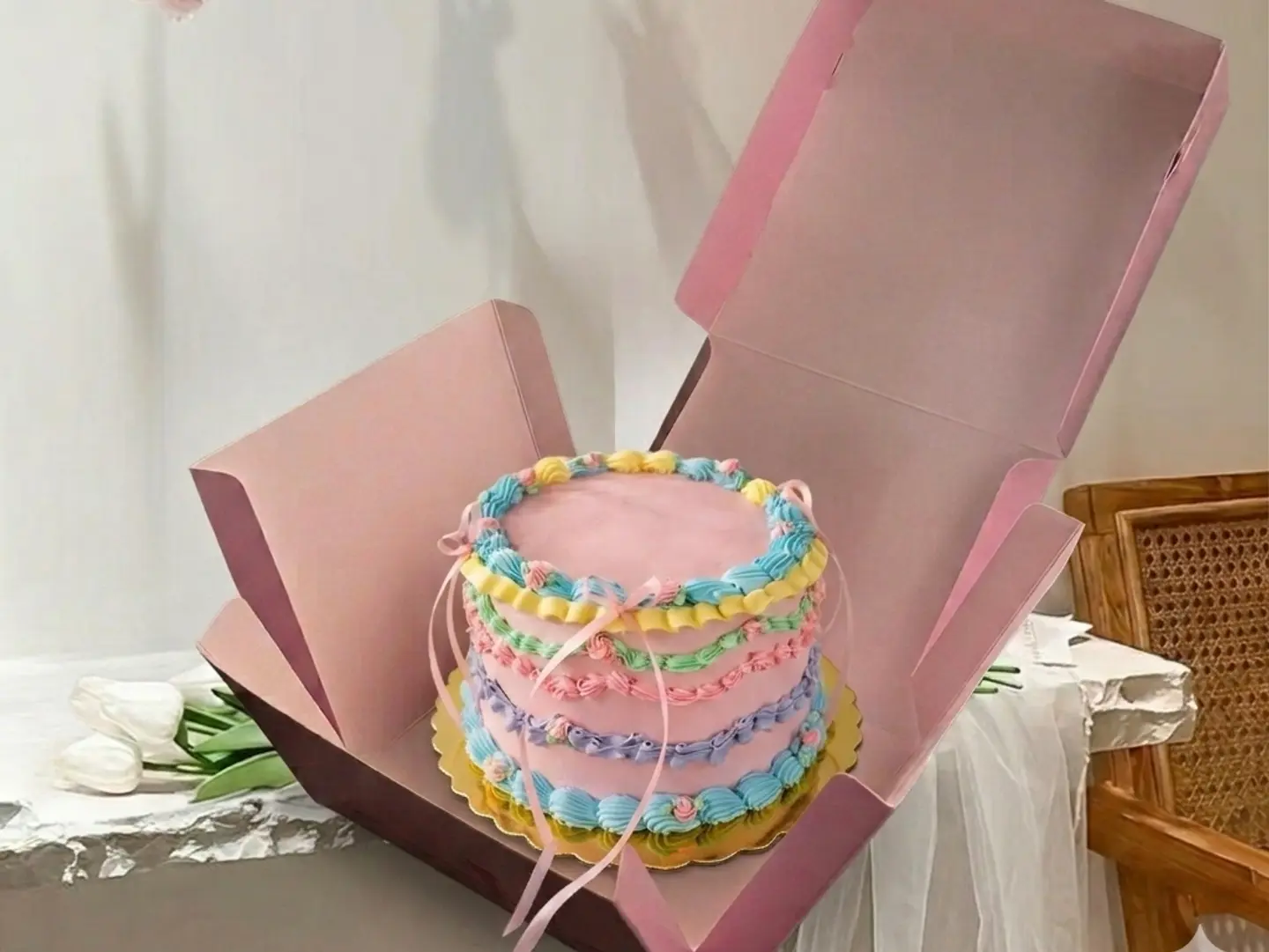 Chocolate Lace Lunch Cake