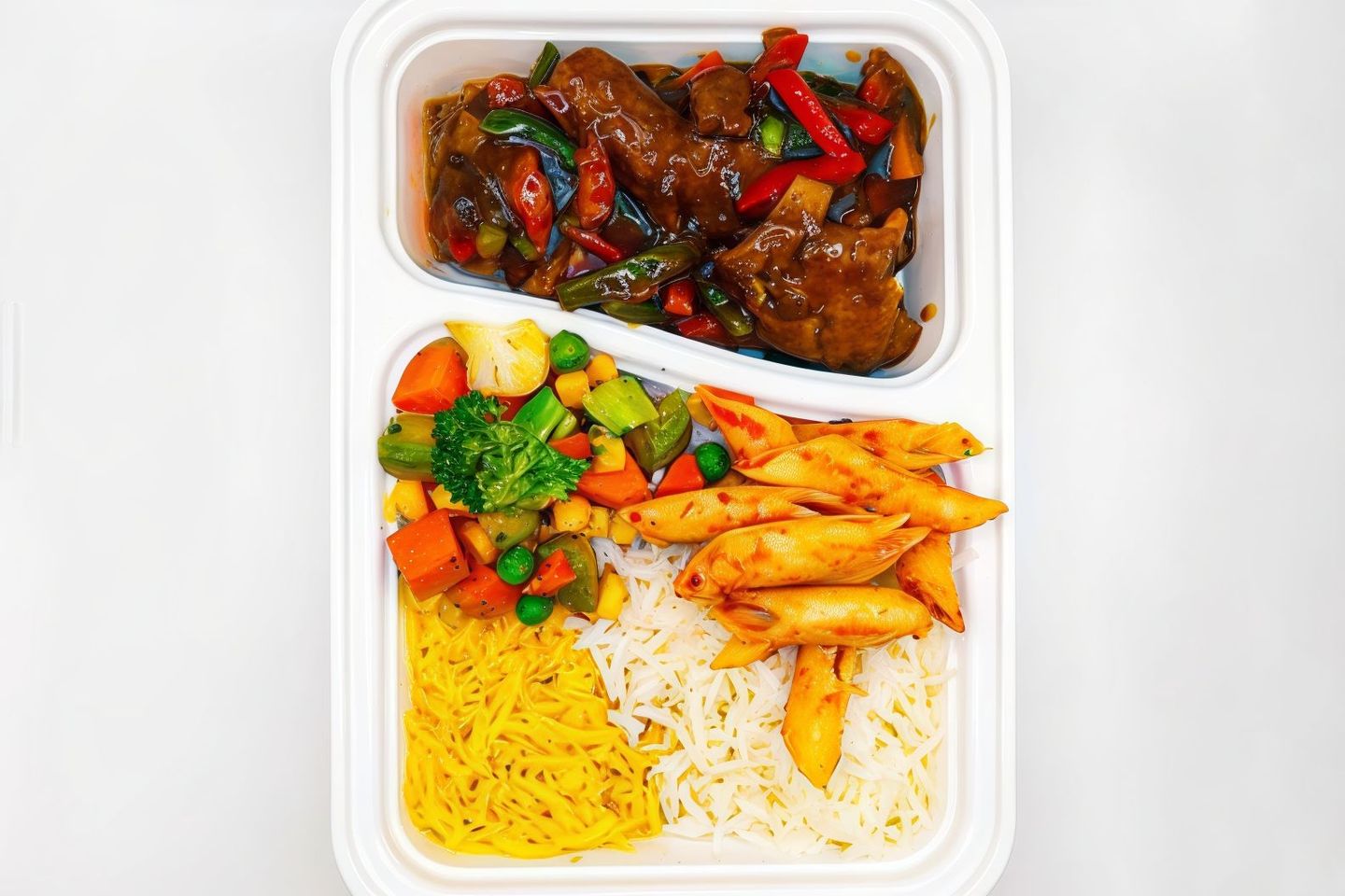 سمك بالخضار