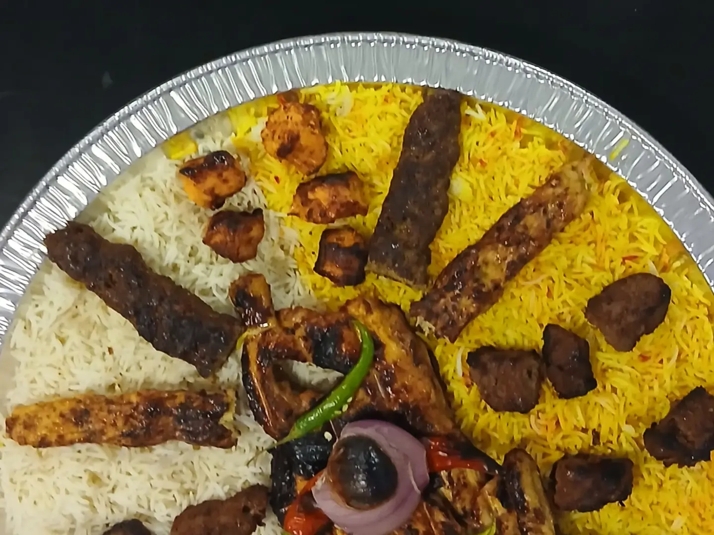 صحن مشاوي مشكل صغير