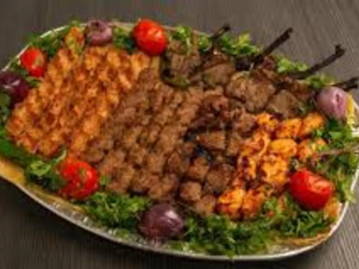 صحن مشاوي مشكل صغير