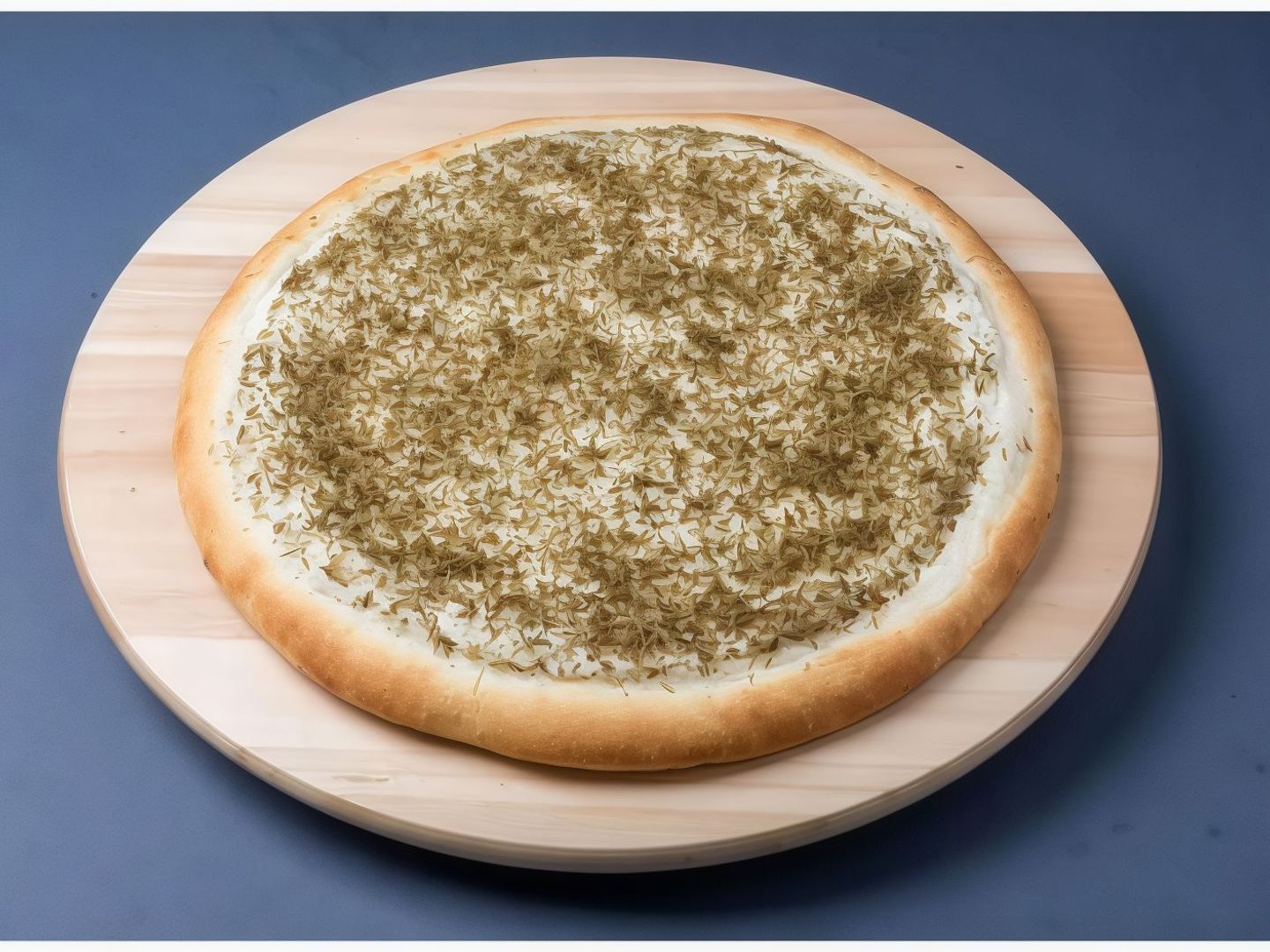 بيتزا لبنة و زعتر