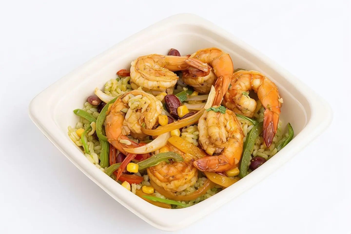 Green Mexican Rice Shrimp