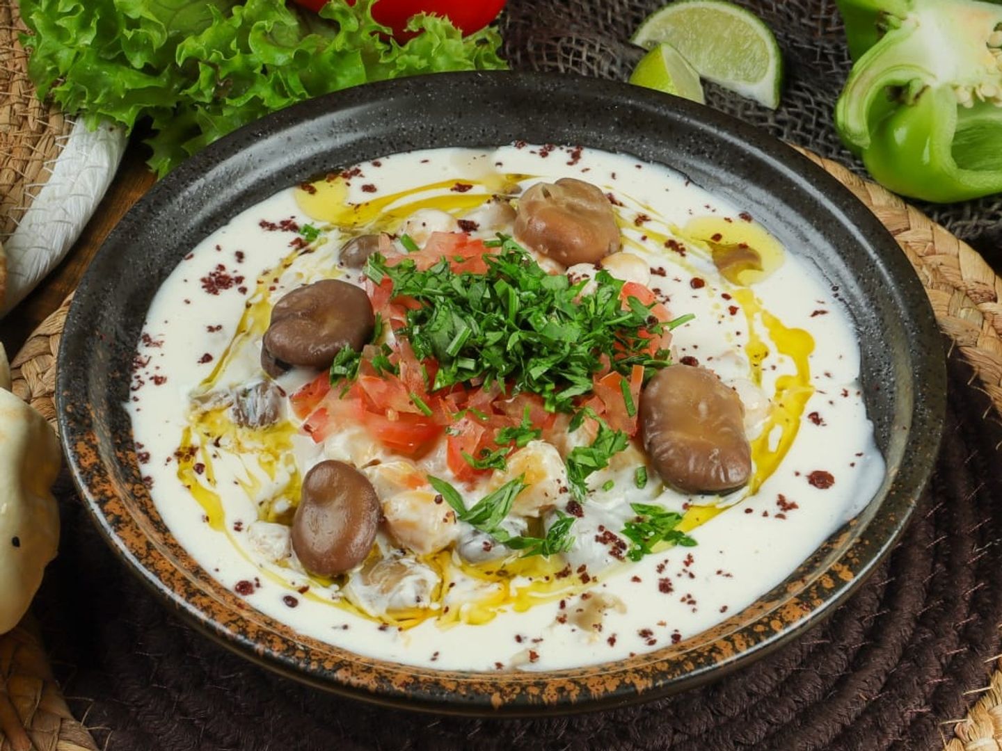 Foul Shamiyeh Labneh