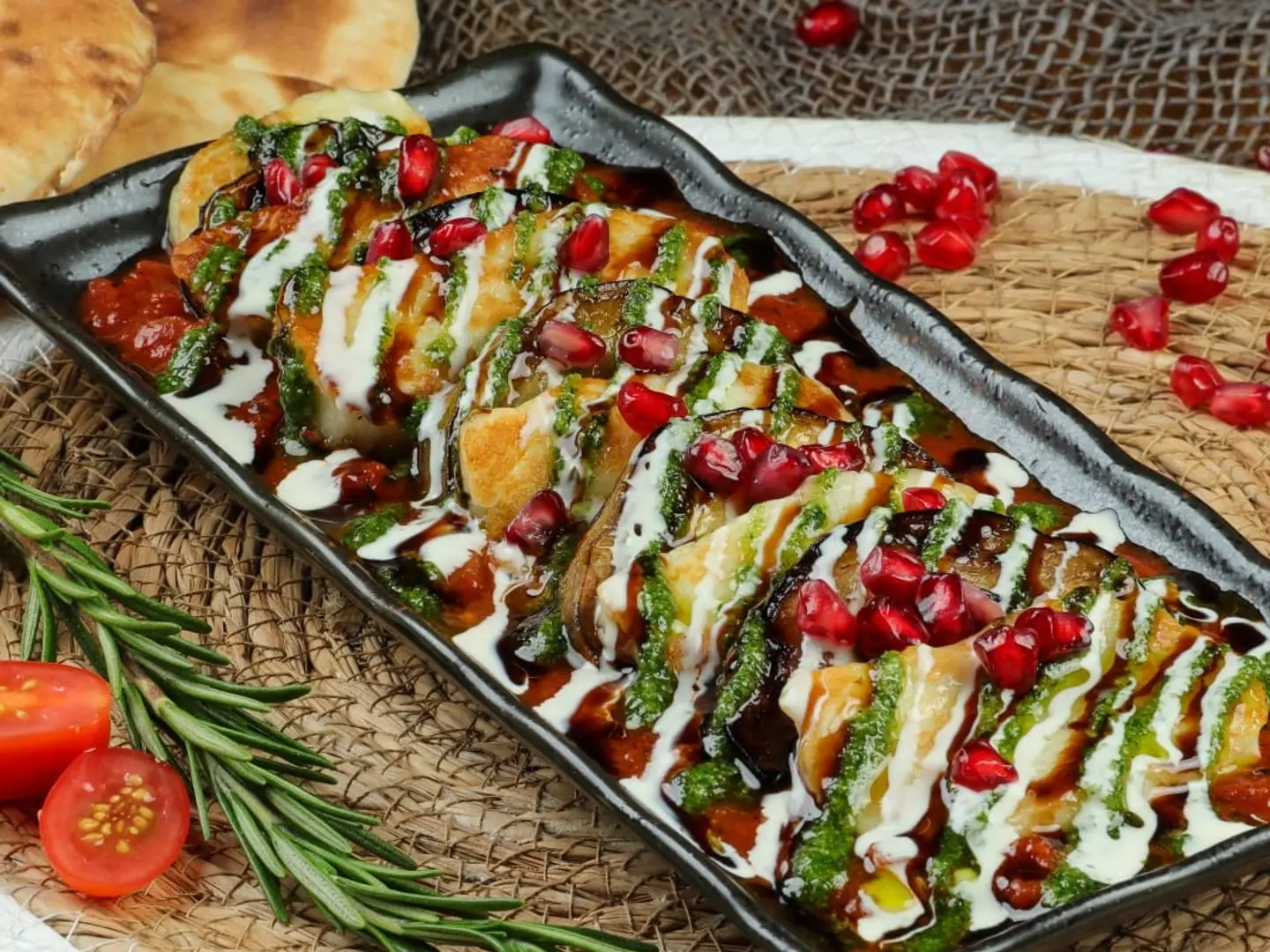 صحن حلوم مشوي