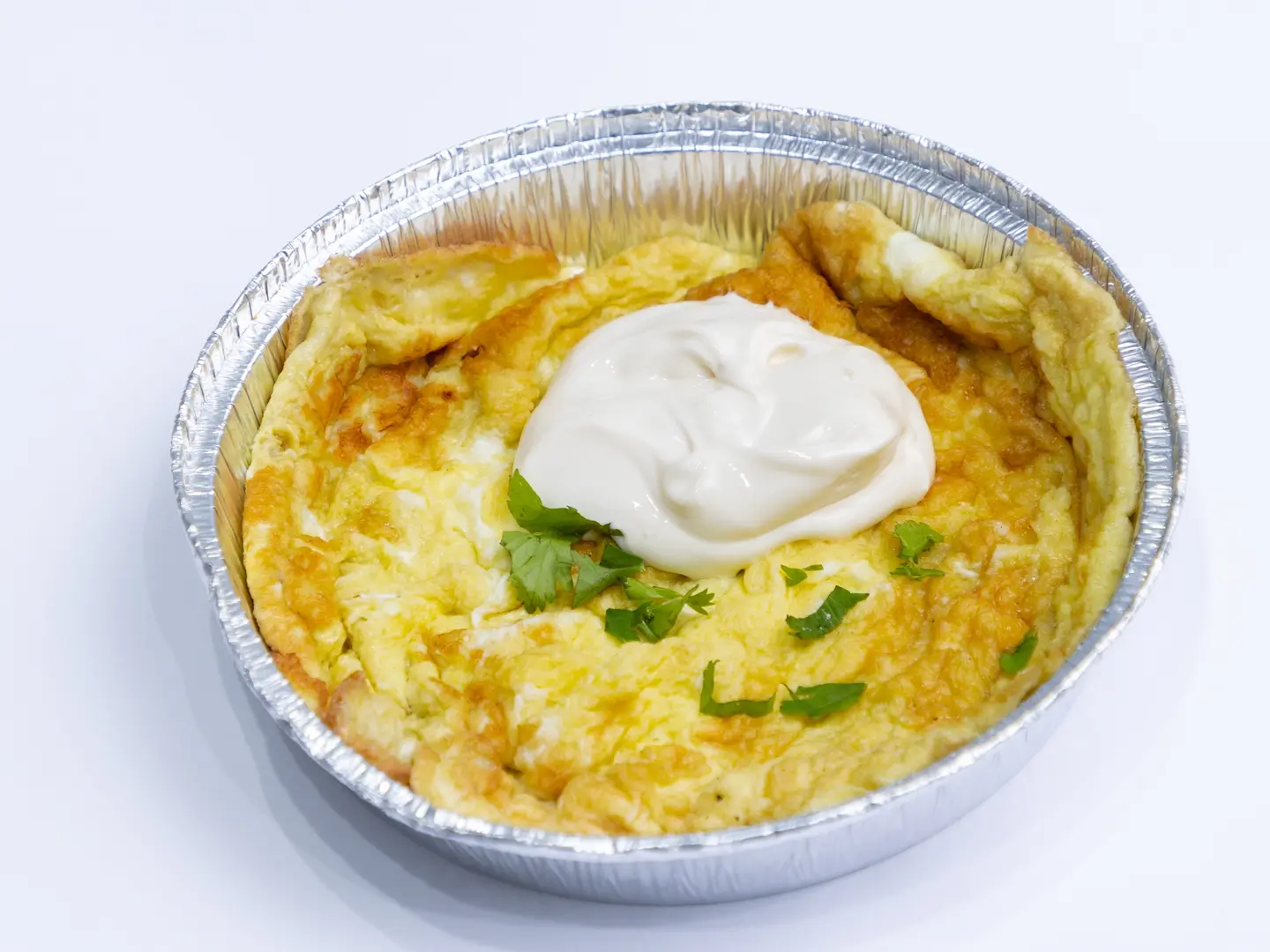 بيض مقلي مع الجبن