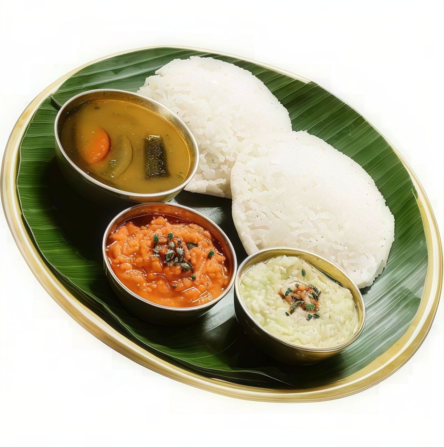 Idli Chutney Sambar
