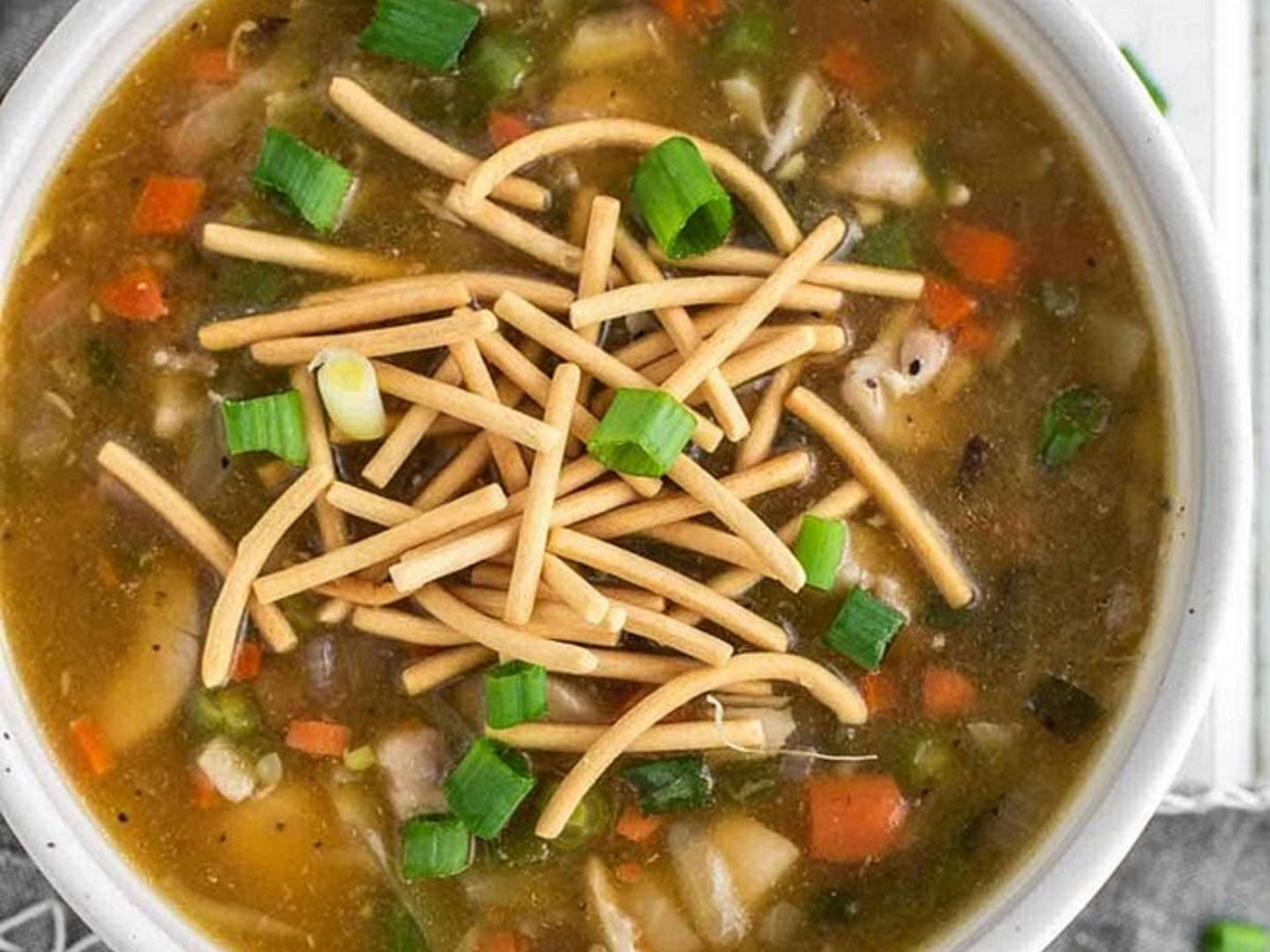 شوربة دجاج مانشو