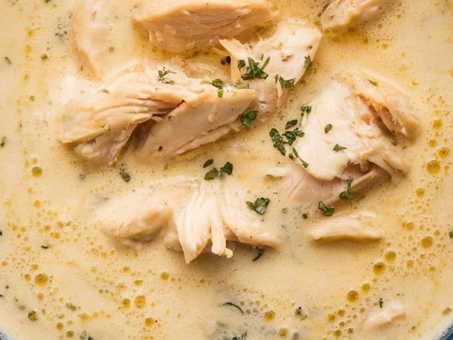 شوربة الدجاج بالكريمة
