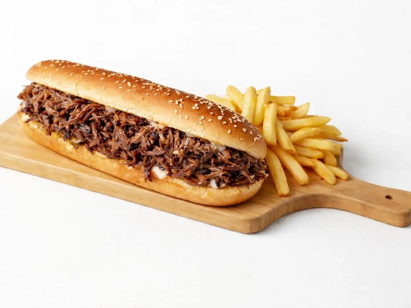 ساندويتش بريسكت لحم البقر