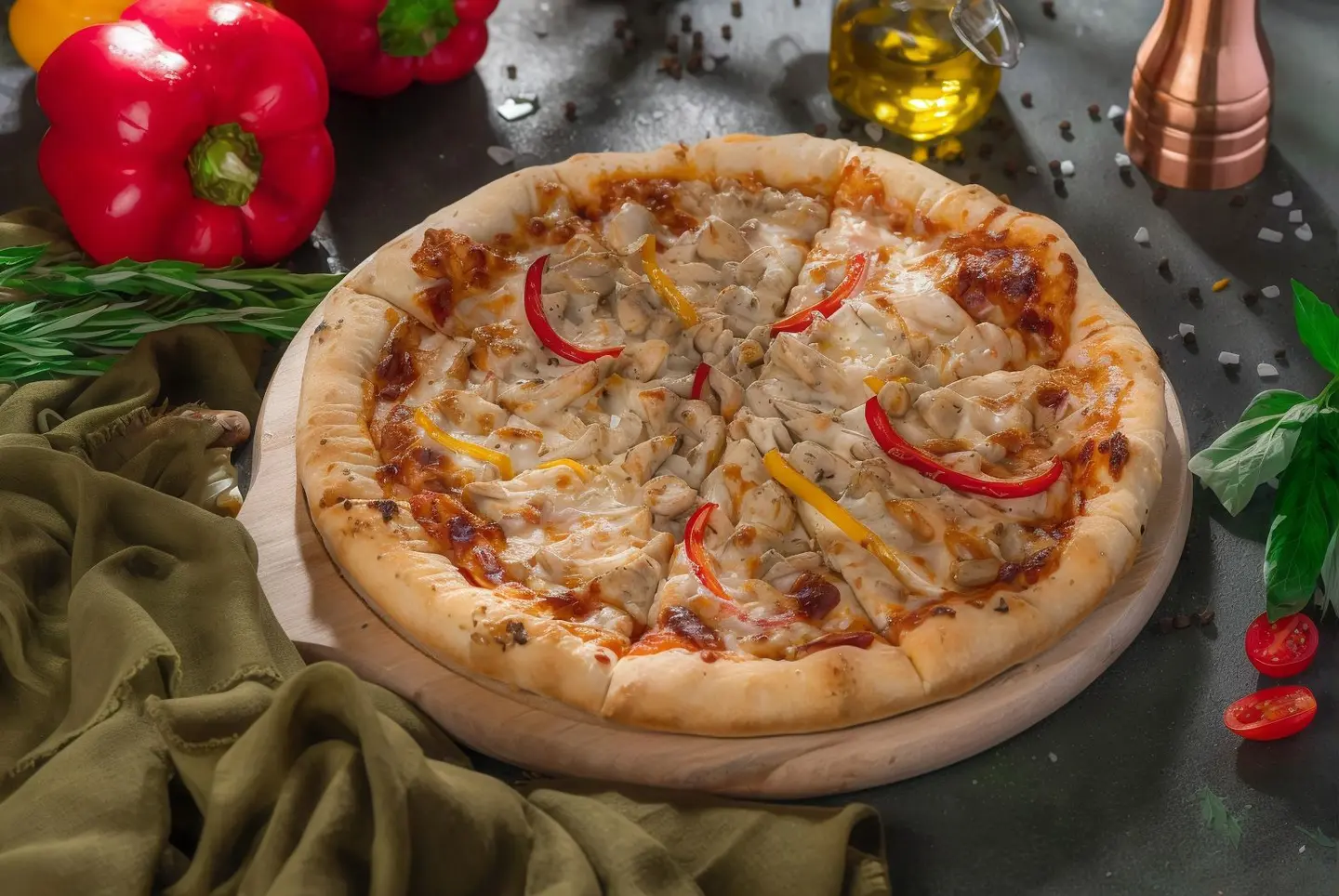 بيتزا دجاج رانش