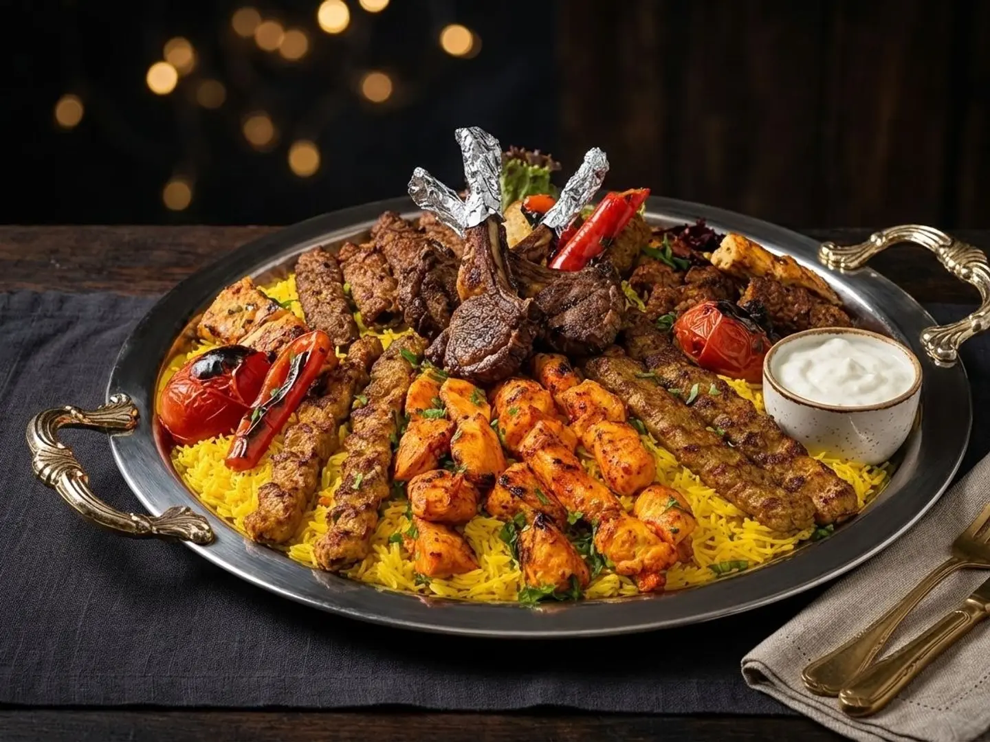 طبق مشويات مشكلة