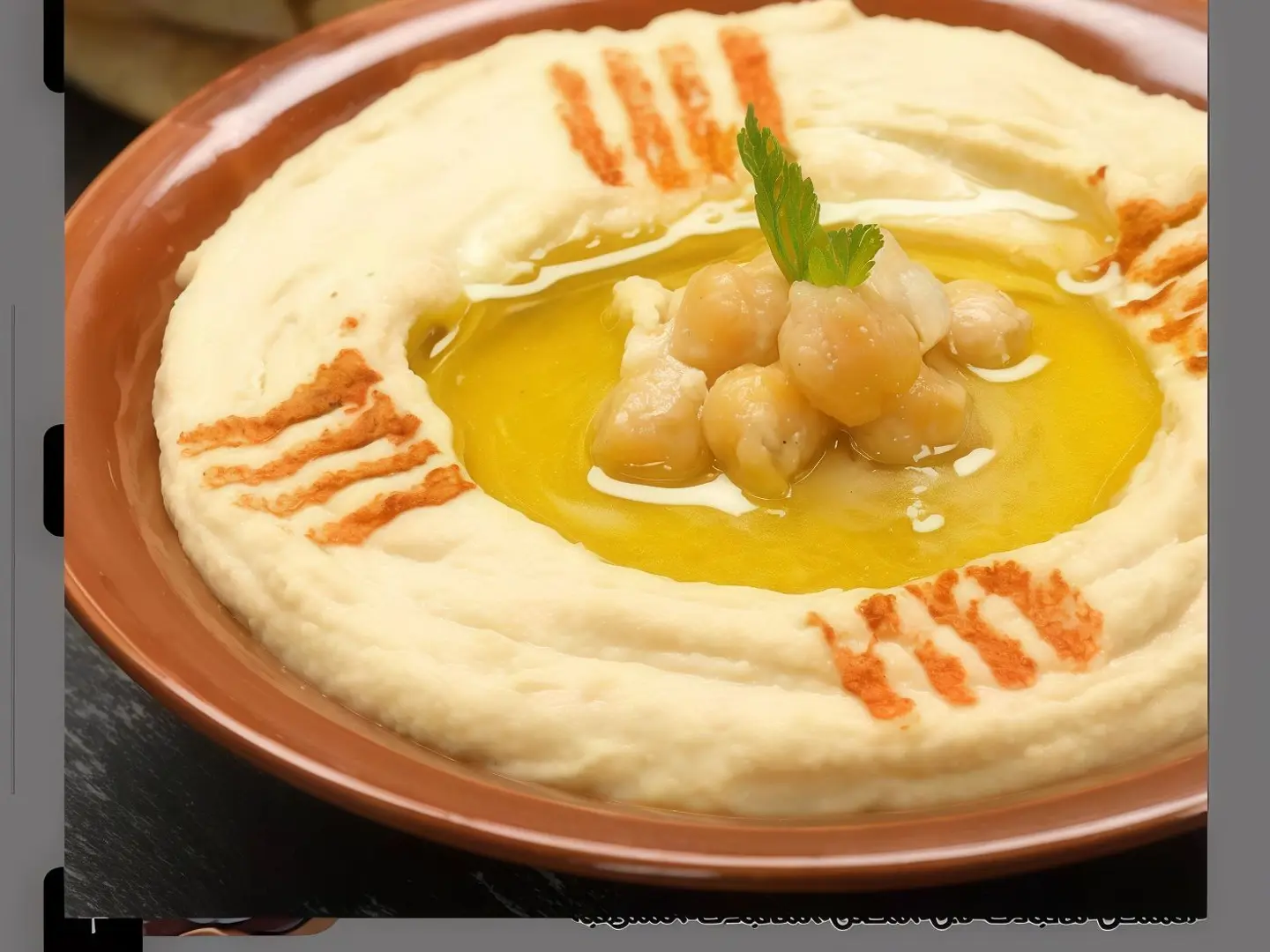 حمص بالطحينة