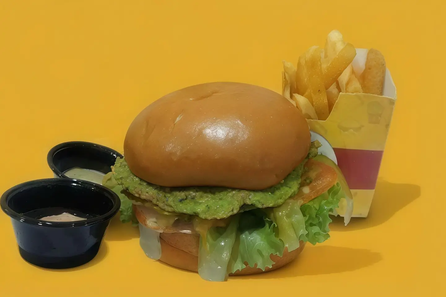 Smashed Falafel Burger