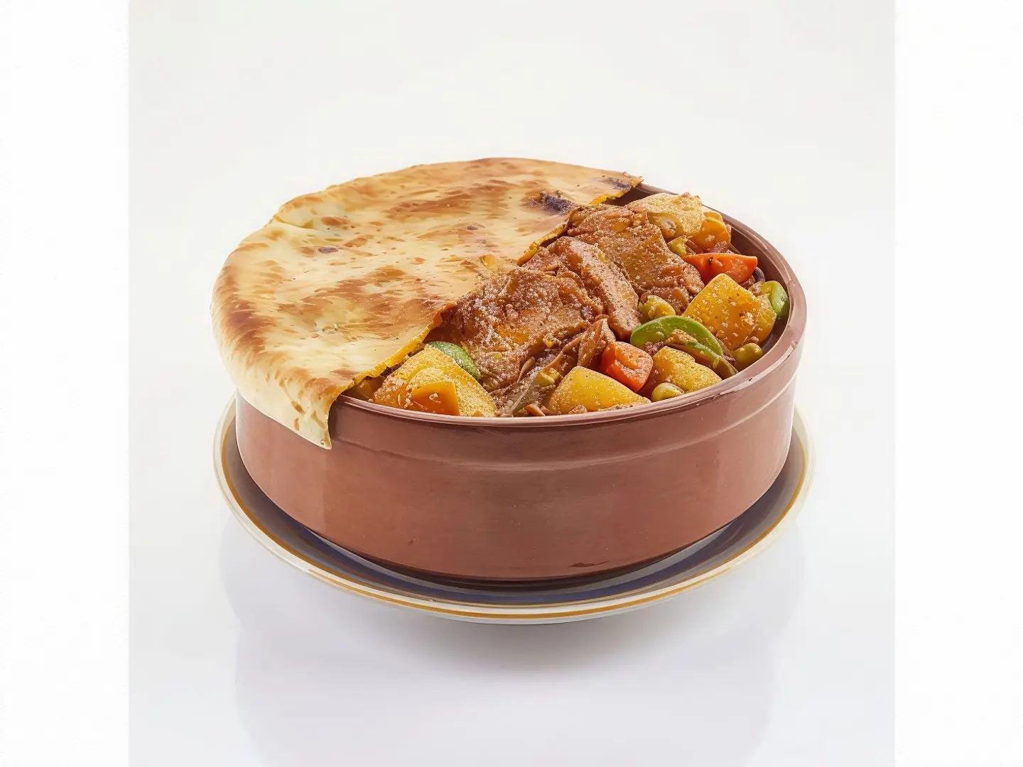 طاجن لحم بالخضار