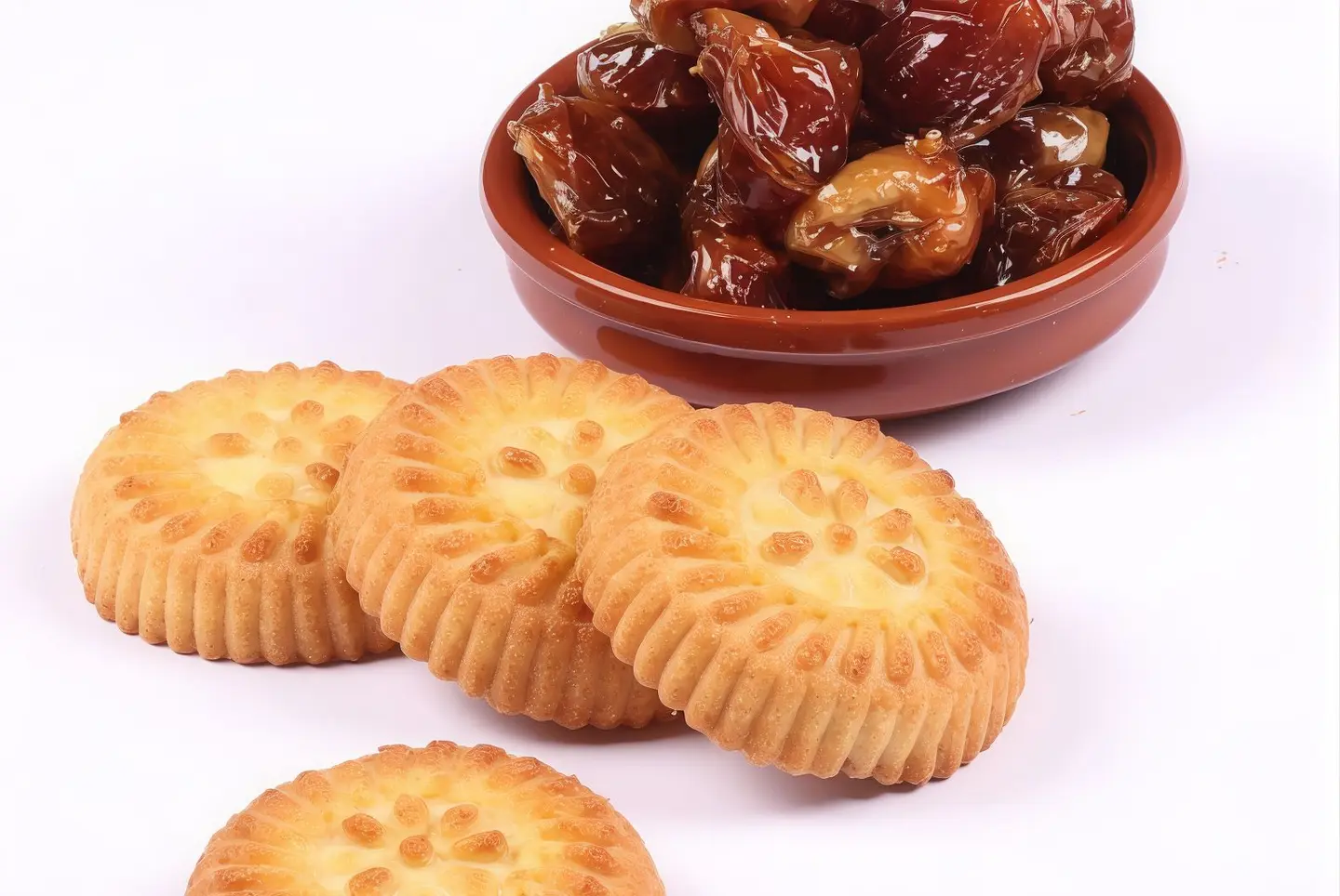 Maamoul Semolina   Dates Packed