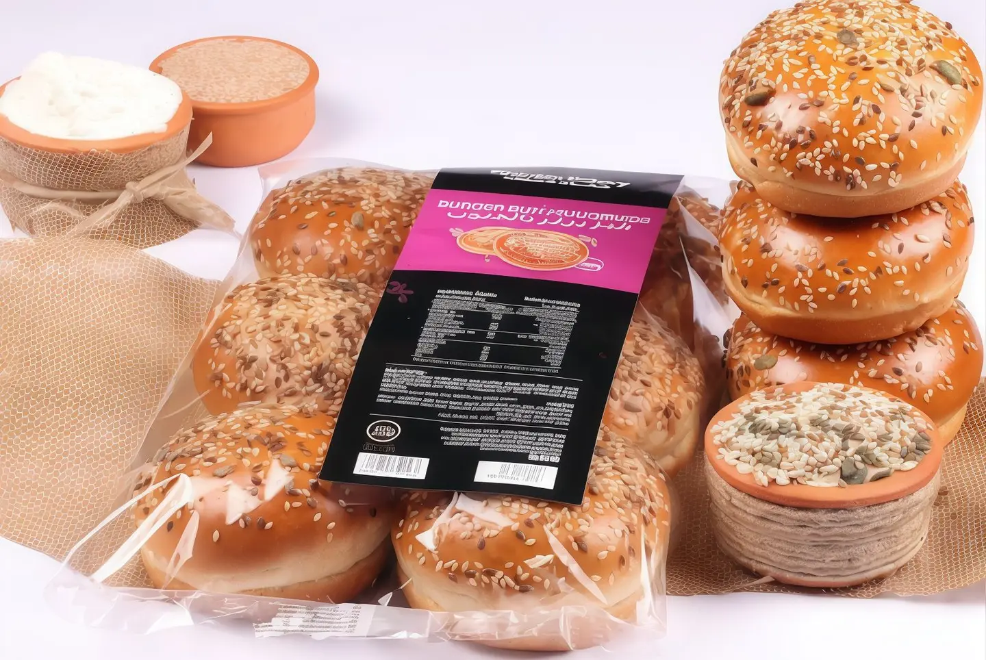 Burger Bun Multiseeds